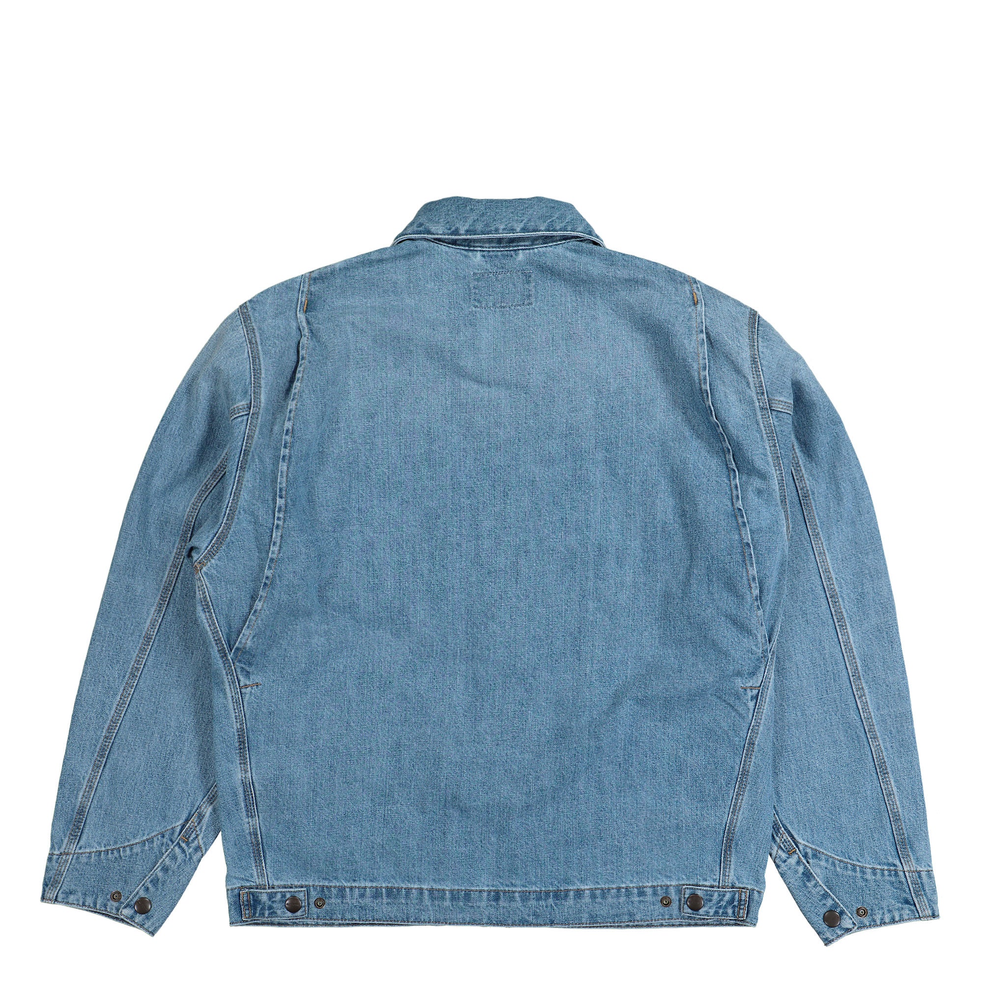 Carhartt WIP OG Detroit Jacket Blue Burst Washed Bomber & Varsity Jackets Material | Overkill