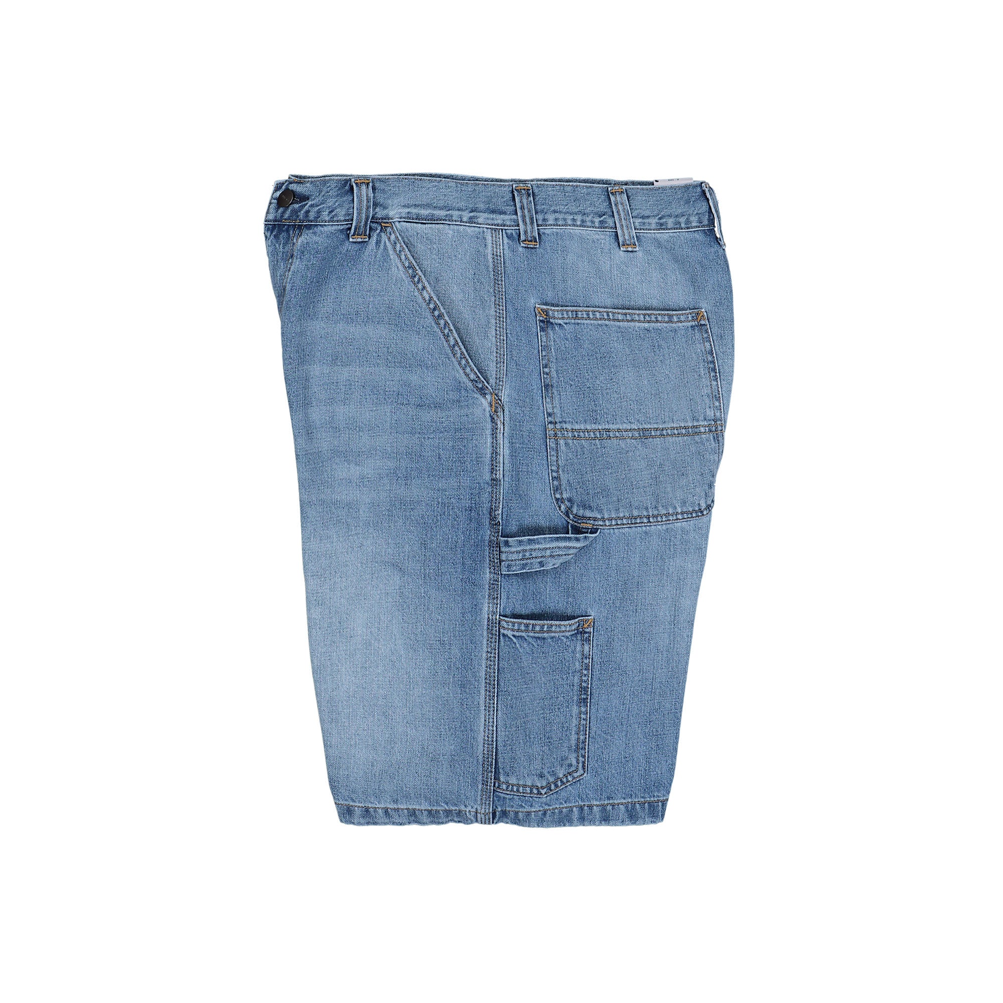 Carhartt OG Single Knee Short Blue Burst Washed Shorts I034872.01.UR.03 Detailfoto | Overkill