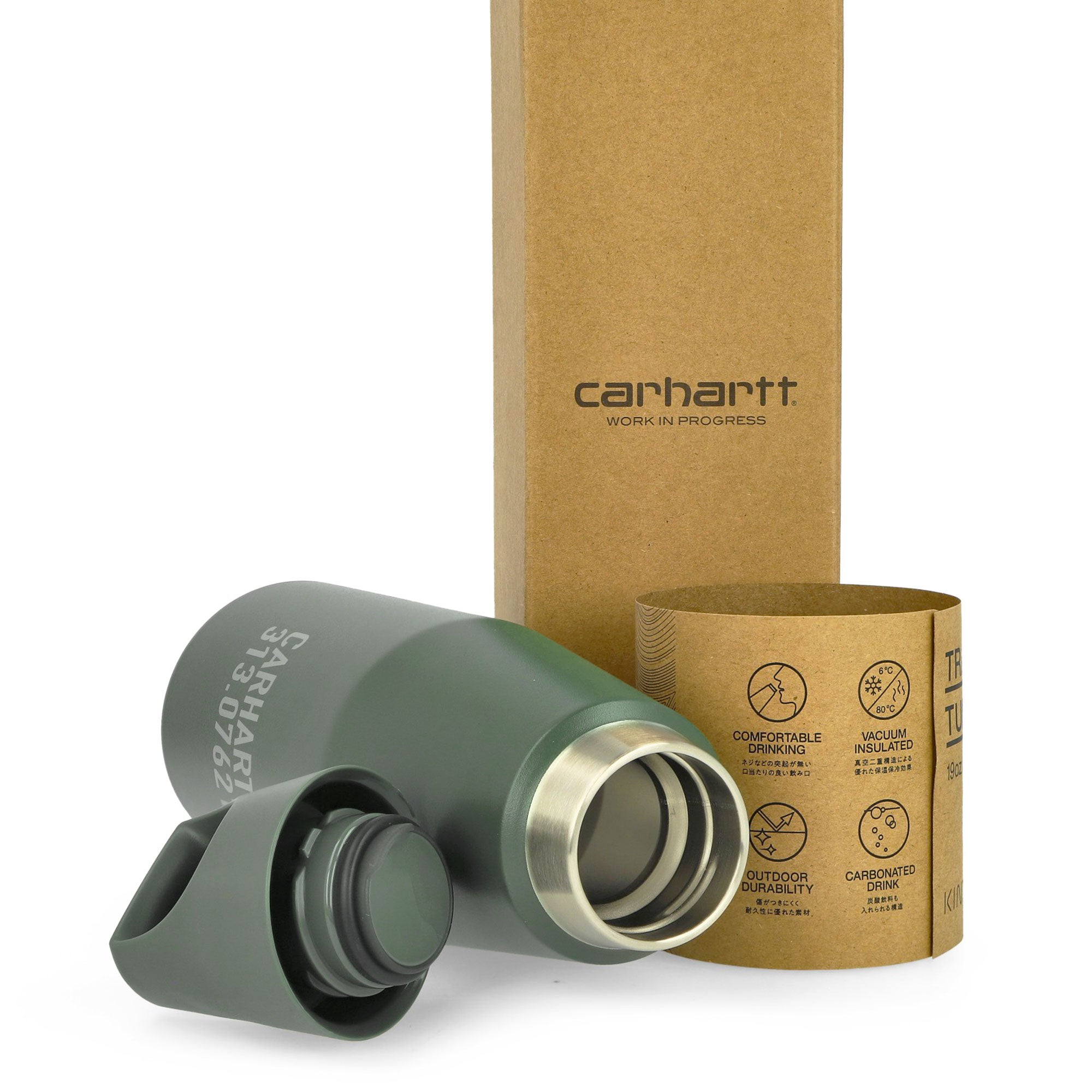 Carhartt WIP Trail Tumbler Smoke Green / Grey Mugs & Bottles I034890.33U.XX.06 Detail View 2 | Overkill