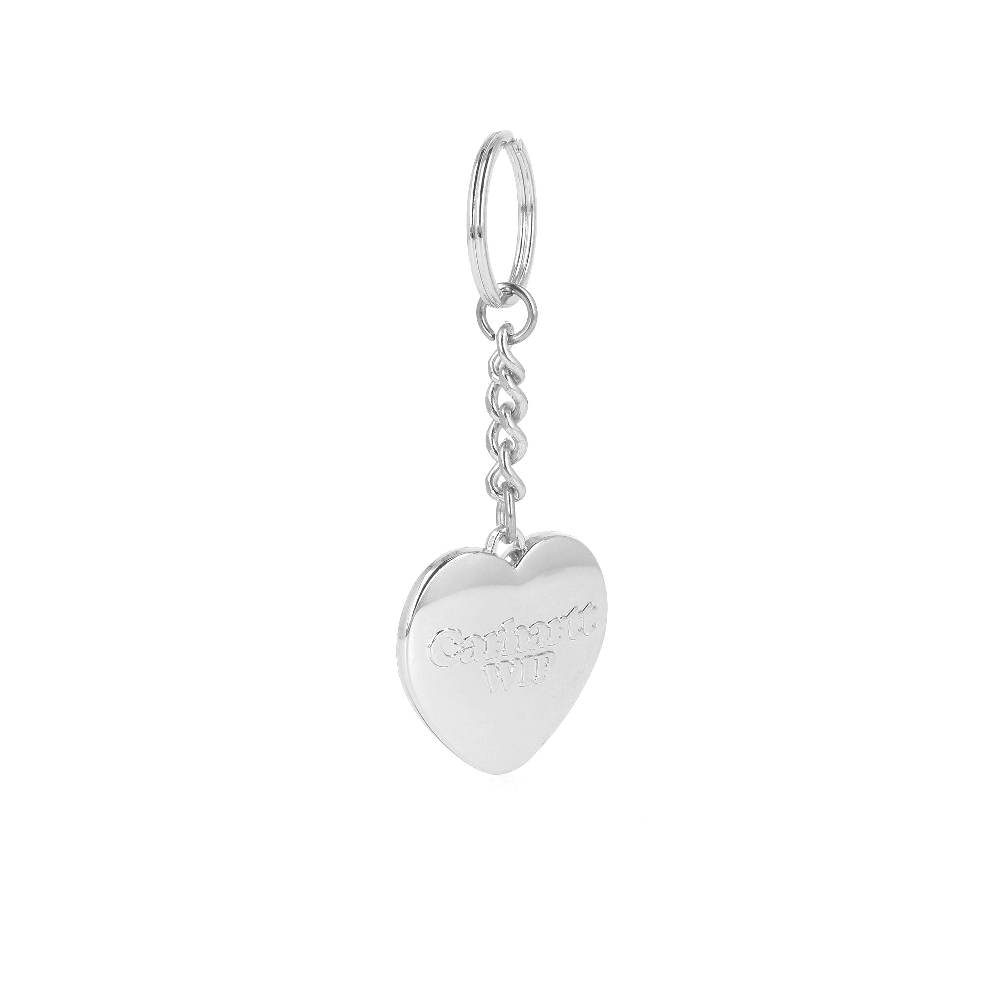 Carhartt WIP Heart Keychain Silver Various I034903.95.XX.06 Close-up | Overkill