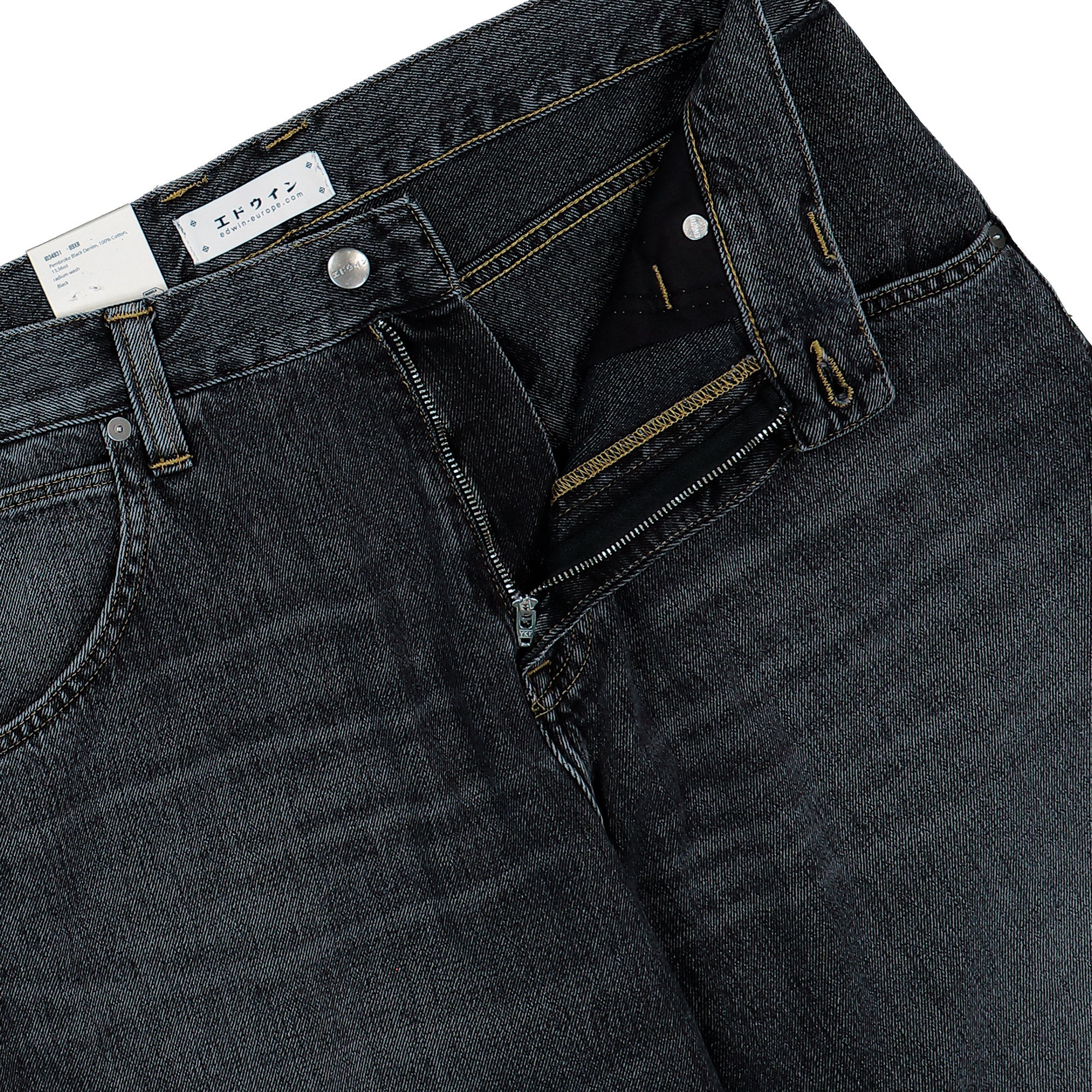 Edwin Tyrell Pant Black Radium Wash Jeans I034931.89.XR.32 Detail View 1 | Overkill