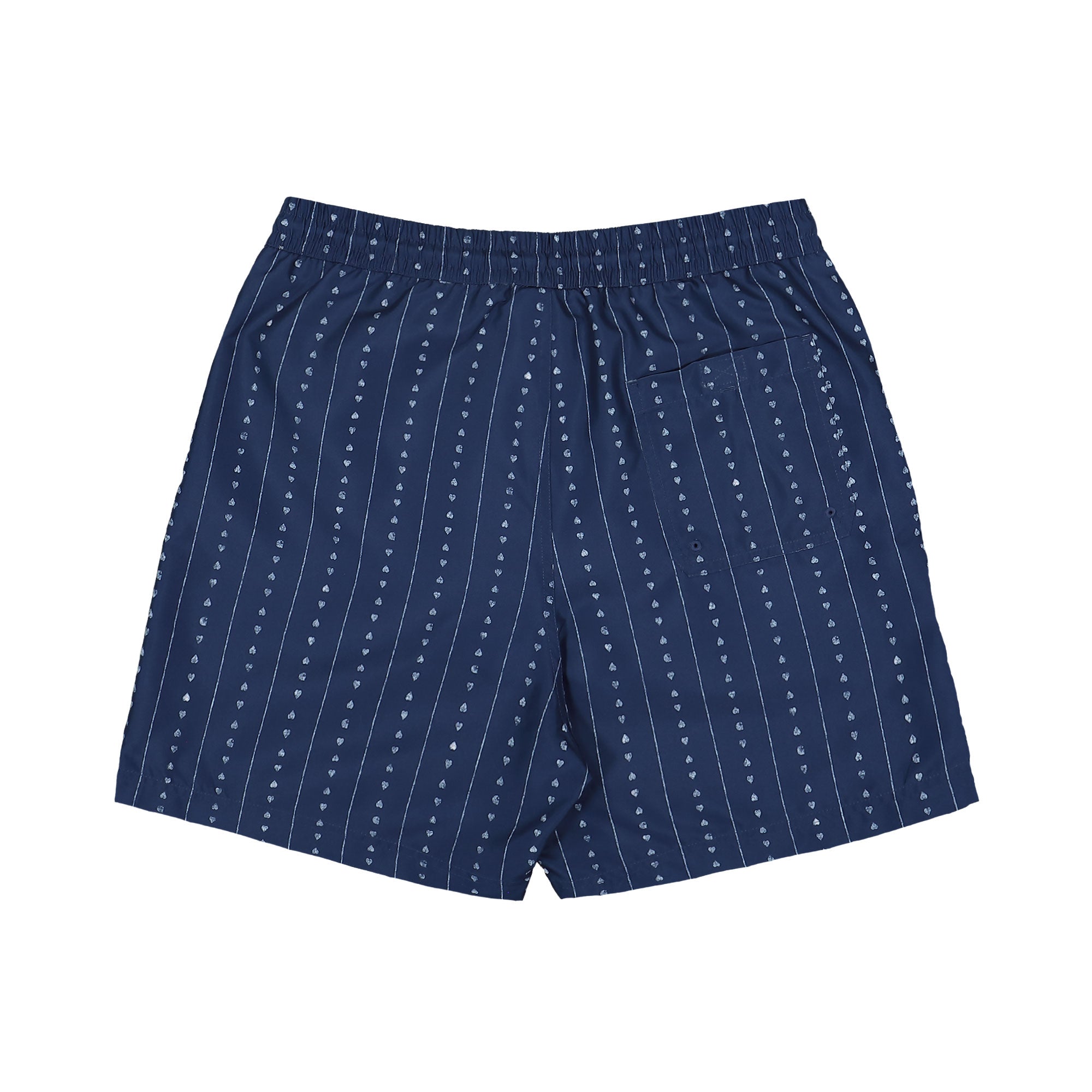 Carhartt WIP Slater Swim Trunks Heart C Pinstripe, Ink / Natural Swimwear I035063.2RU.XX.03 Close-up | Overkill