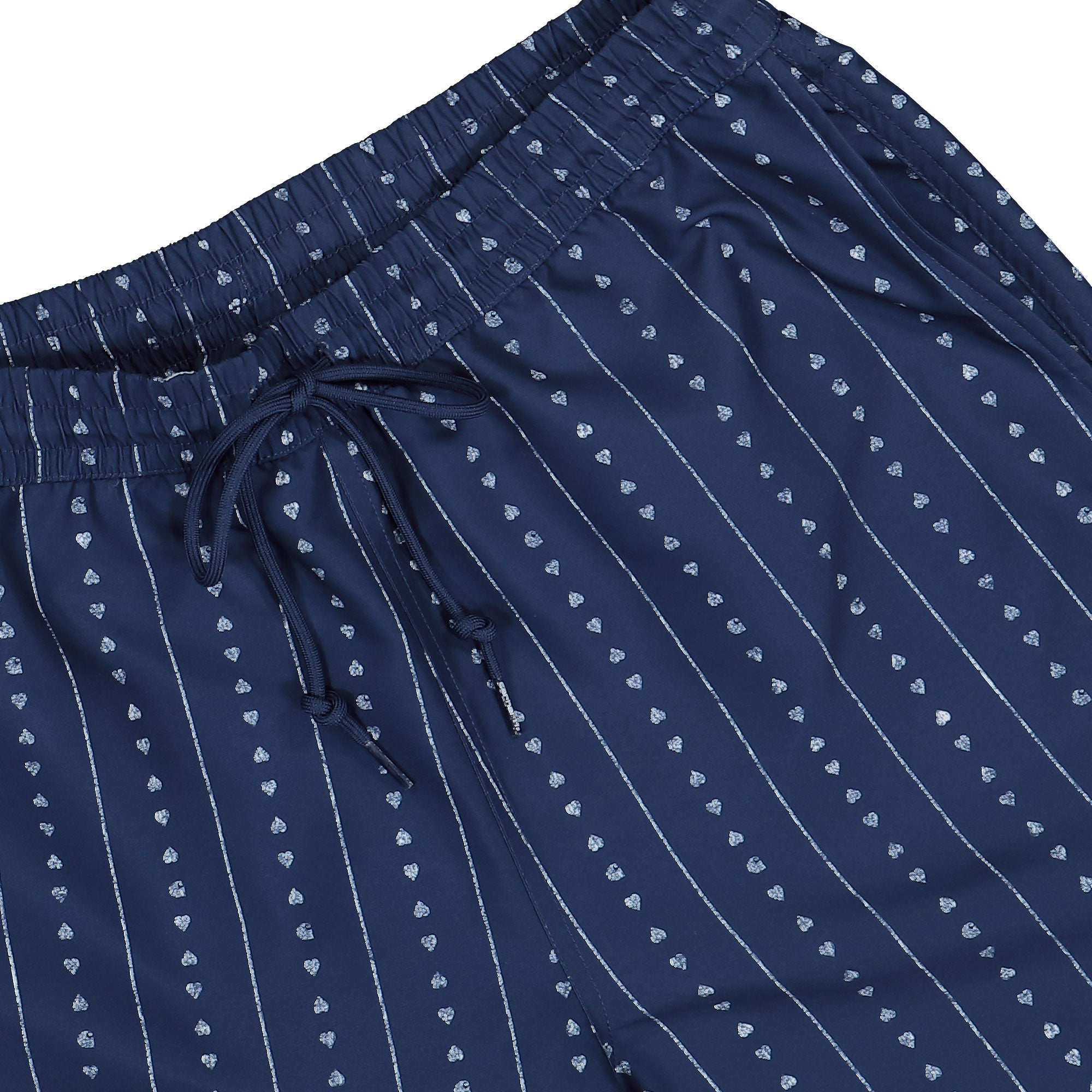 Carhartt WIP Slater Swim Trunks Heart C Pinstripe, Ink / Natural Swimwear I035063.2RU.XX.03 Detail View 1 | Overkill