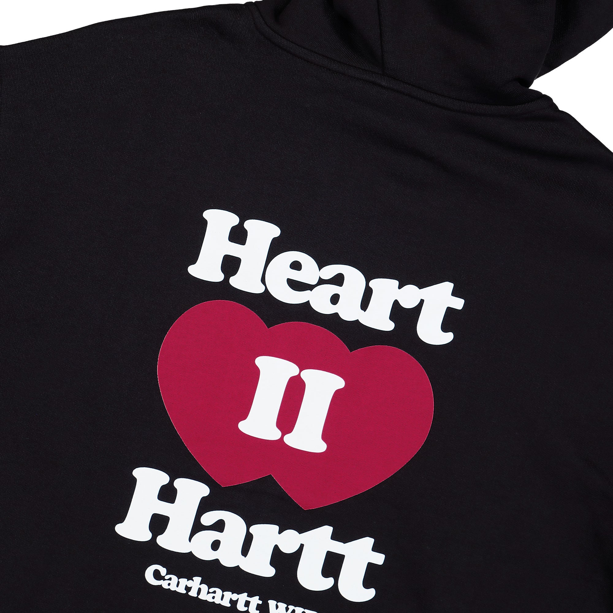 Carhartt WIP Hooded Heart II Hartt Sweat Jacket Black Hoodies I035176.89.XX.03 Detail View 2 | Overkill