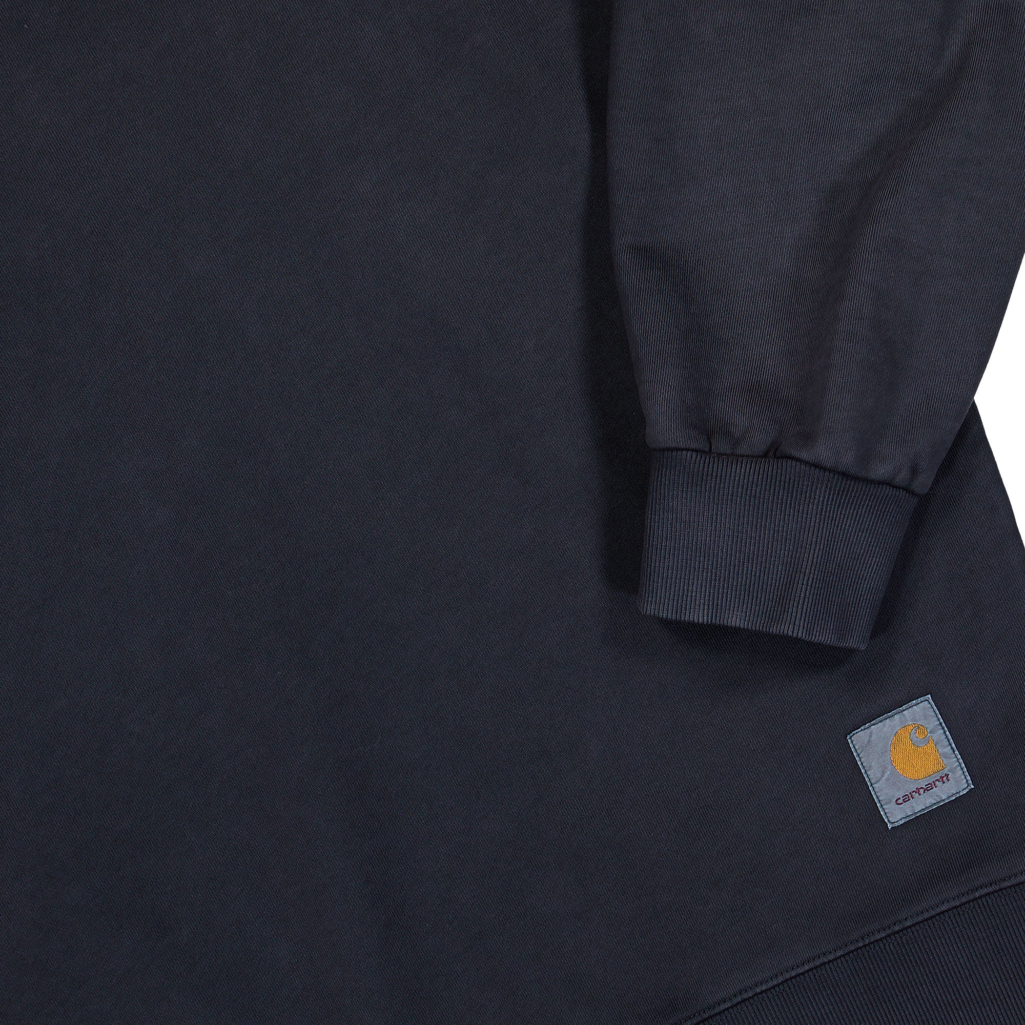 Carhartt WIP Hudson Sweat Black / Chalk Wash Sweatshirts I035186.89.5F.03 Detail View 1 | Overkill