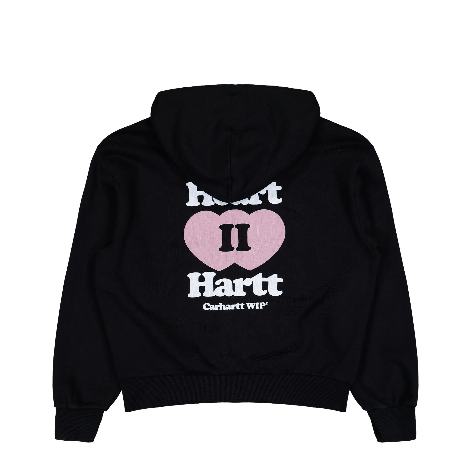 Carhartt WIP Hooded Heart II Hartt Jacket Black Hoodies I035242.89.XX.03 Close-up | Overkill