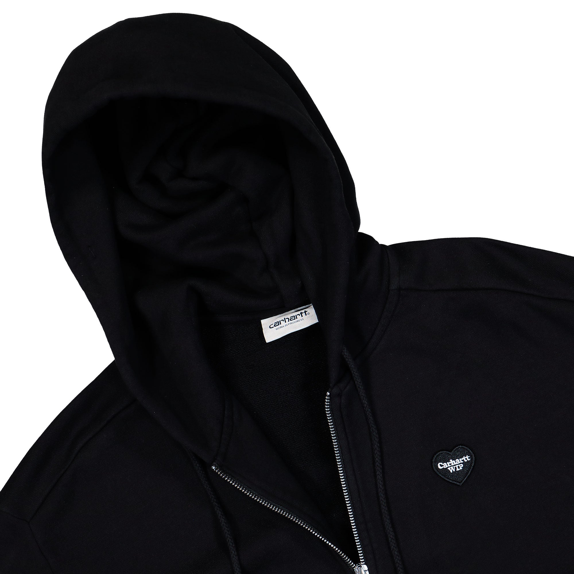 Carhartt WIP Hooded Heart II Hartt Jacket Black Hoodies I035242.89.XX.03 Detailfoto | Overkill