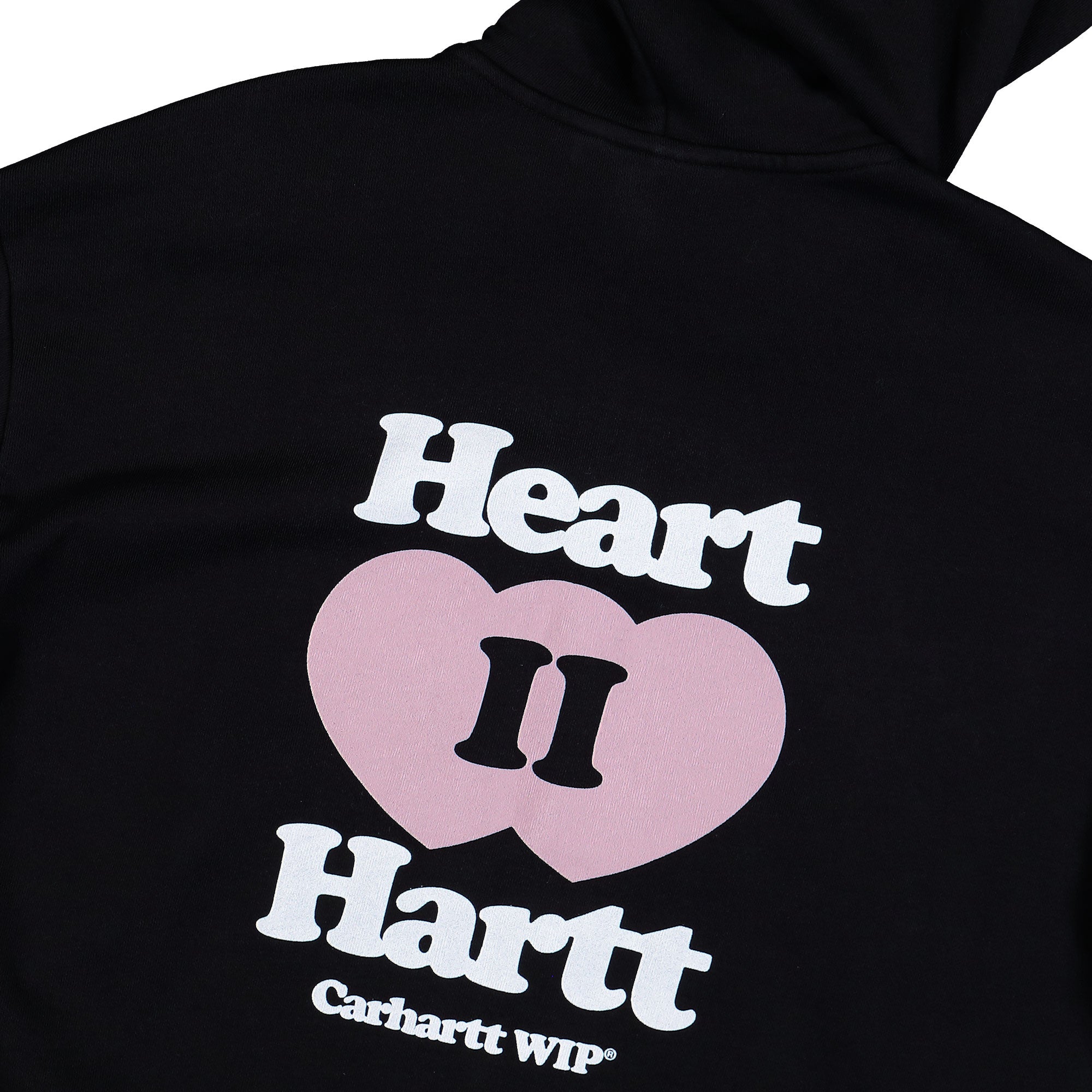 Carhartt WIP Hooded Heart II Hartt Jacket Black Hoodies I035242.89.XX.03 Detail View 2 | Overkill