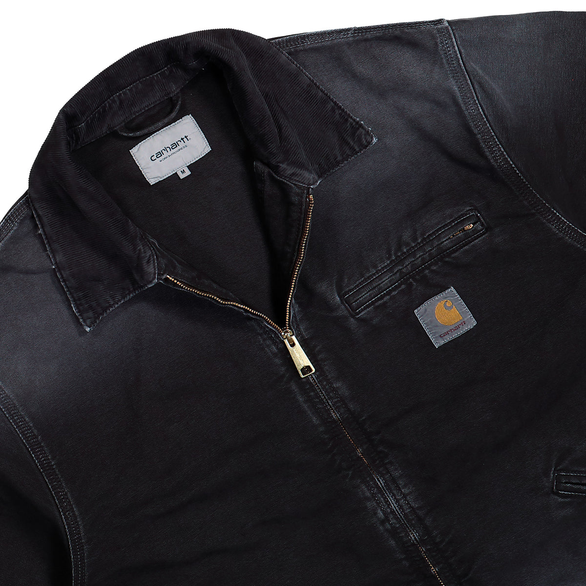 Carhartt WIP OG Detroit Jacket Black Destroy Wash jackets I035280.00E.17.03 Detailfoto | Overkill