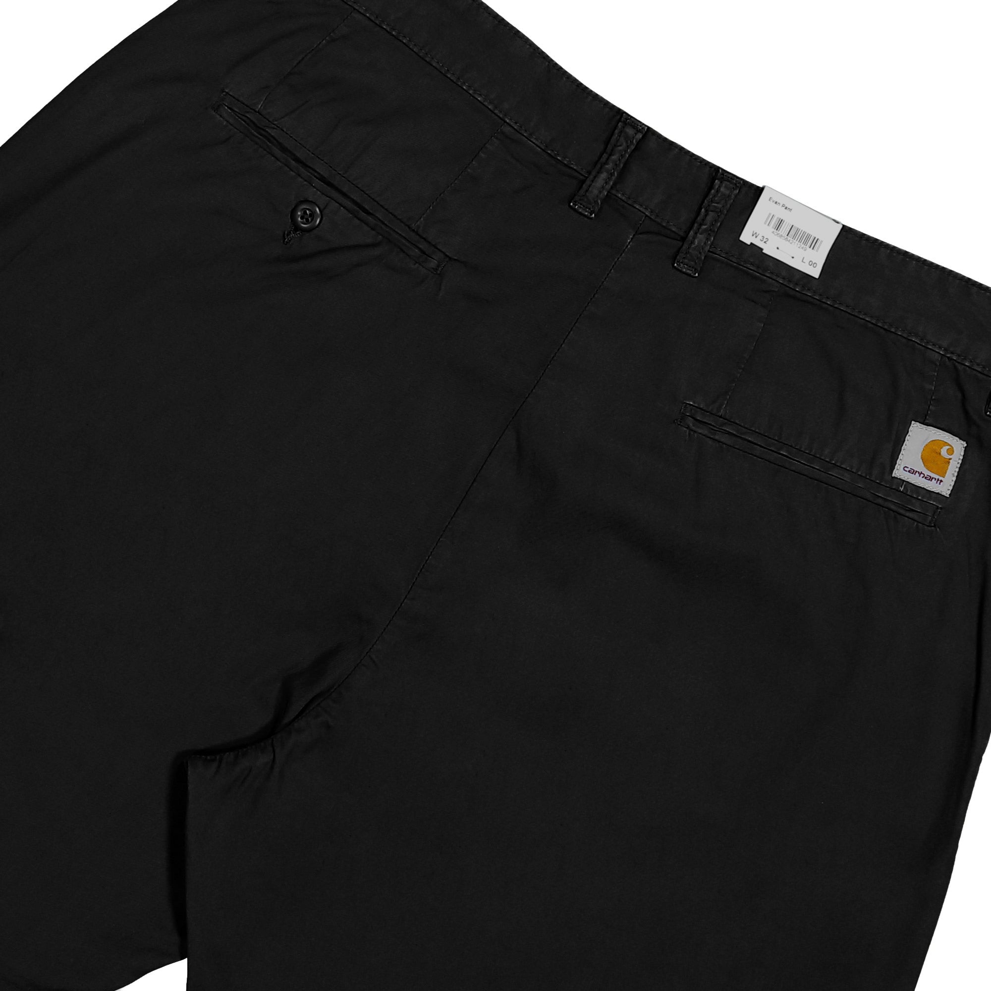Carhartt WIP Evan Pant Black / Garment Dyed Casual Pants I035563.89.GD.00 Detail View 2 | Overkill