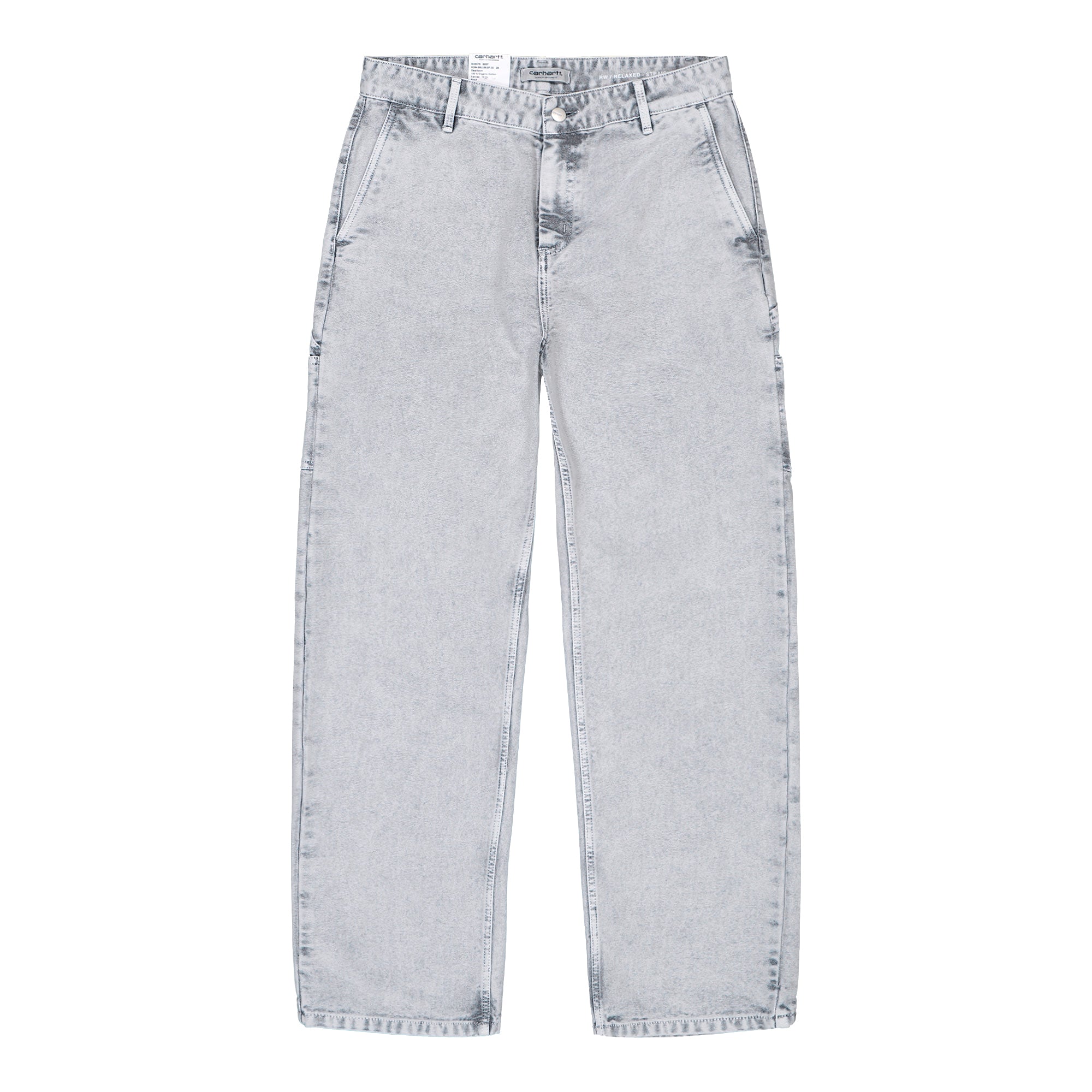 Carhartt WIP W Pierce Pant Straight Black / Chalk Wash Jeans I035576.89.5F.00 | Overkill