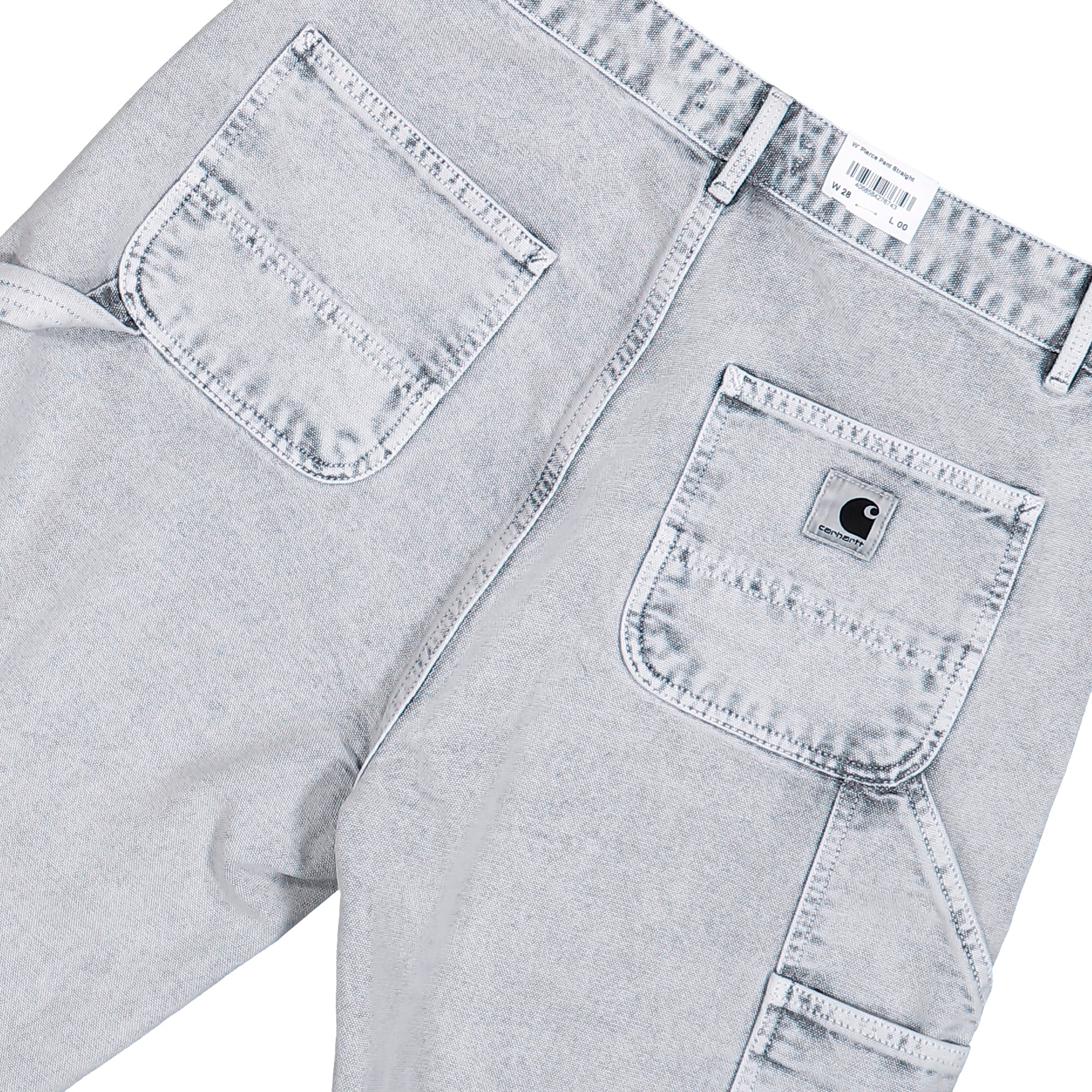 Carhartt WIP W Pierce Pant Straight Black / Chalk Wash Jeans I035576.89.5F.00 Detail View 2 | Overkill