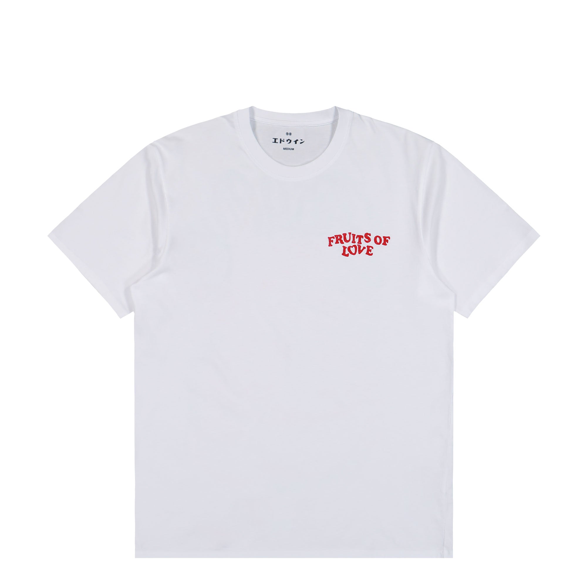 Edwin Fruits Of Love T-Shirt White T-Shirt I035784.02.67.03 | Overkill