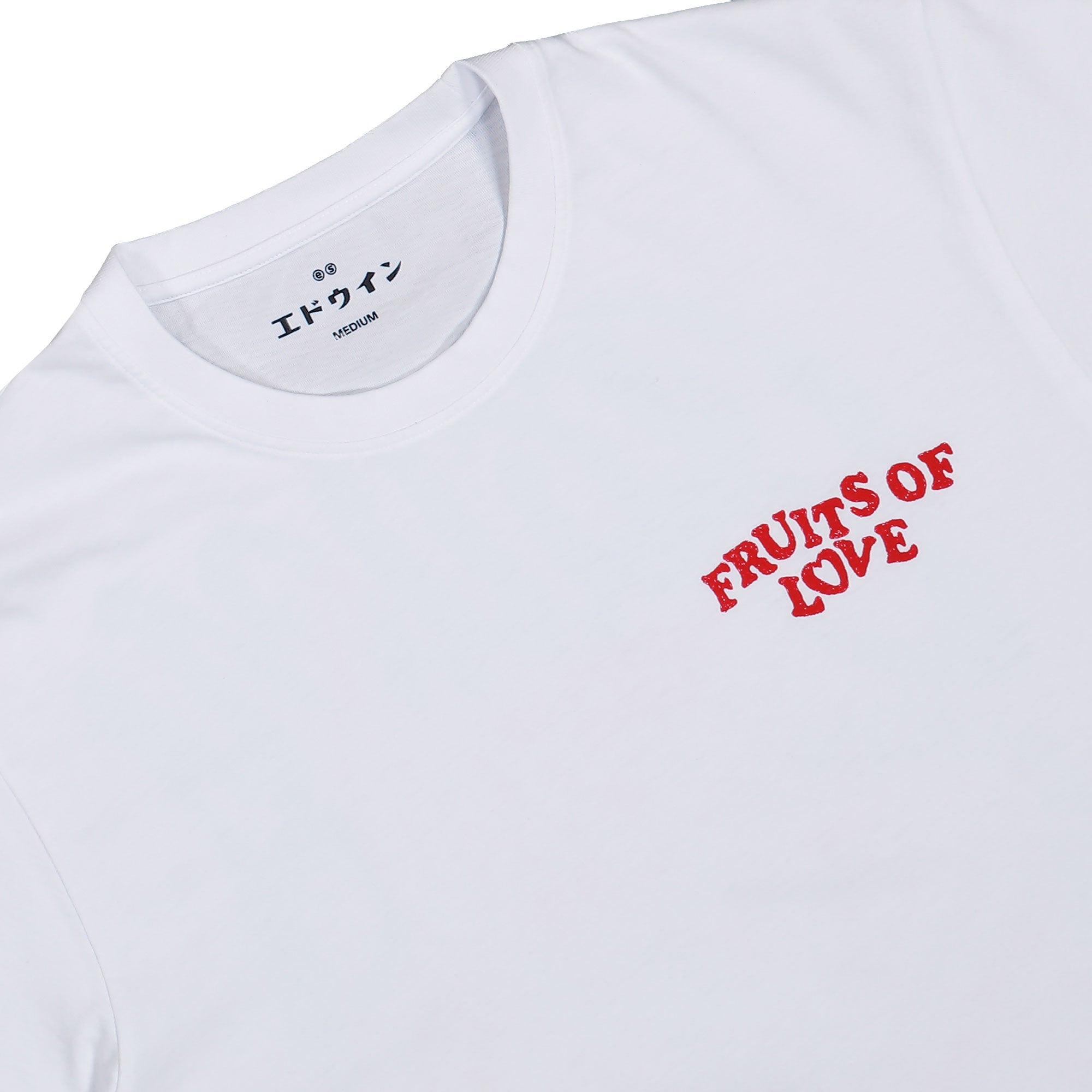 Edwin Fruits Of Love T-Shirt White T-Shirt I035784.02.67.03 Close-up | Overkill
