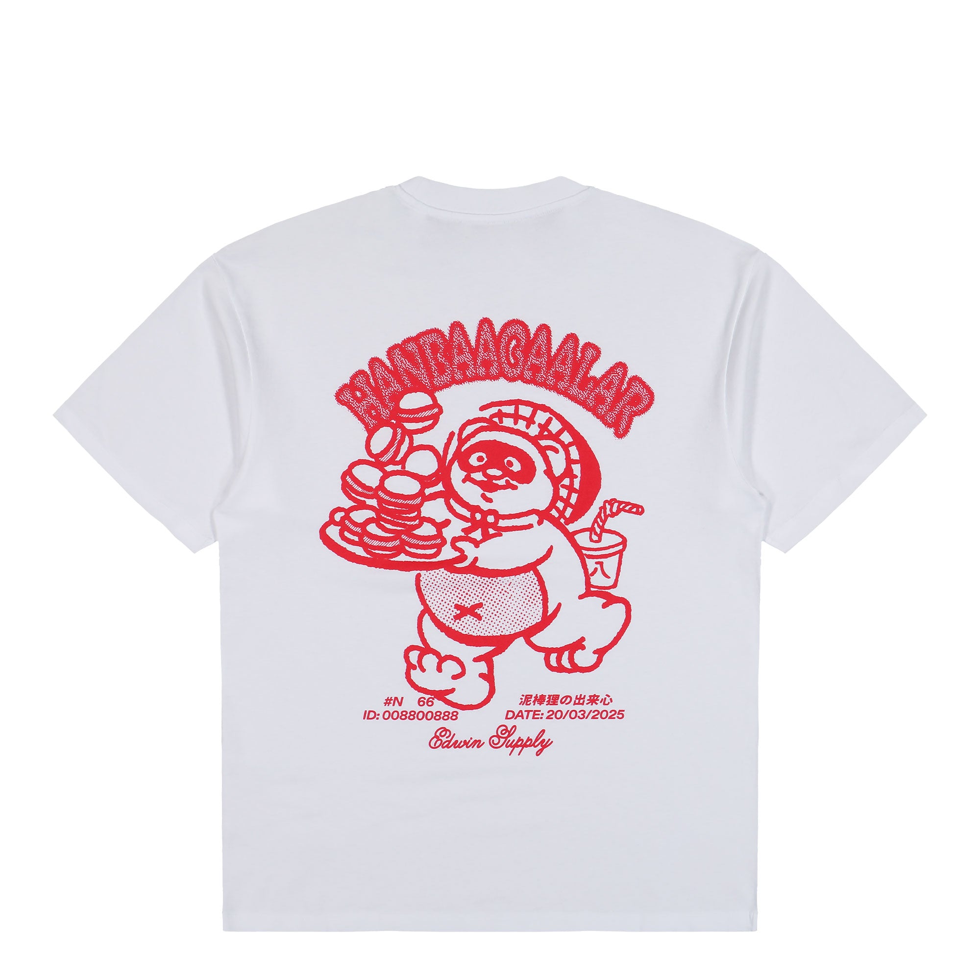 Edwin Tanuki T-Shirt White T-Shirts I035794.02.67.03 Detailfoto | Overkill