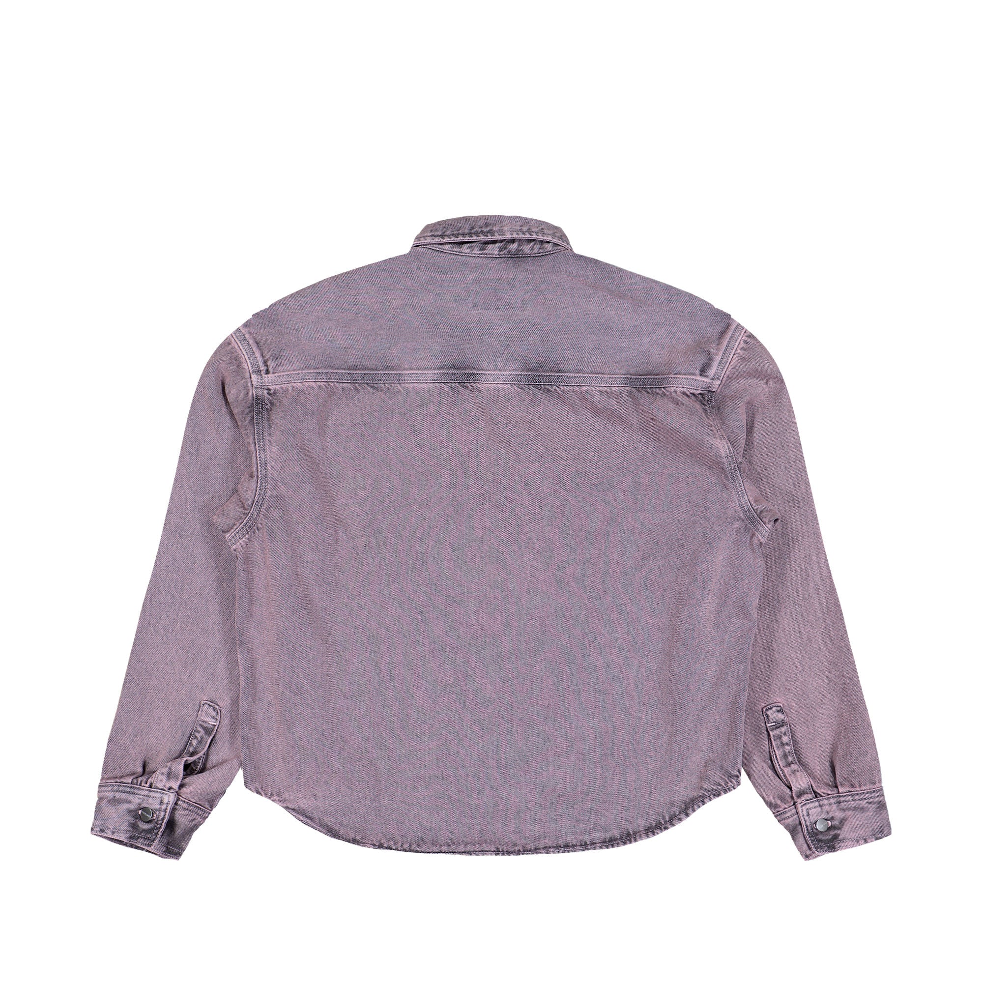 Carhartt WIP W Georgia Shirt Jac Black / Hortensia / Garment Dyed Shirts I035823.2W6.GD.03 Close-up | Overkill