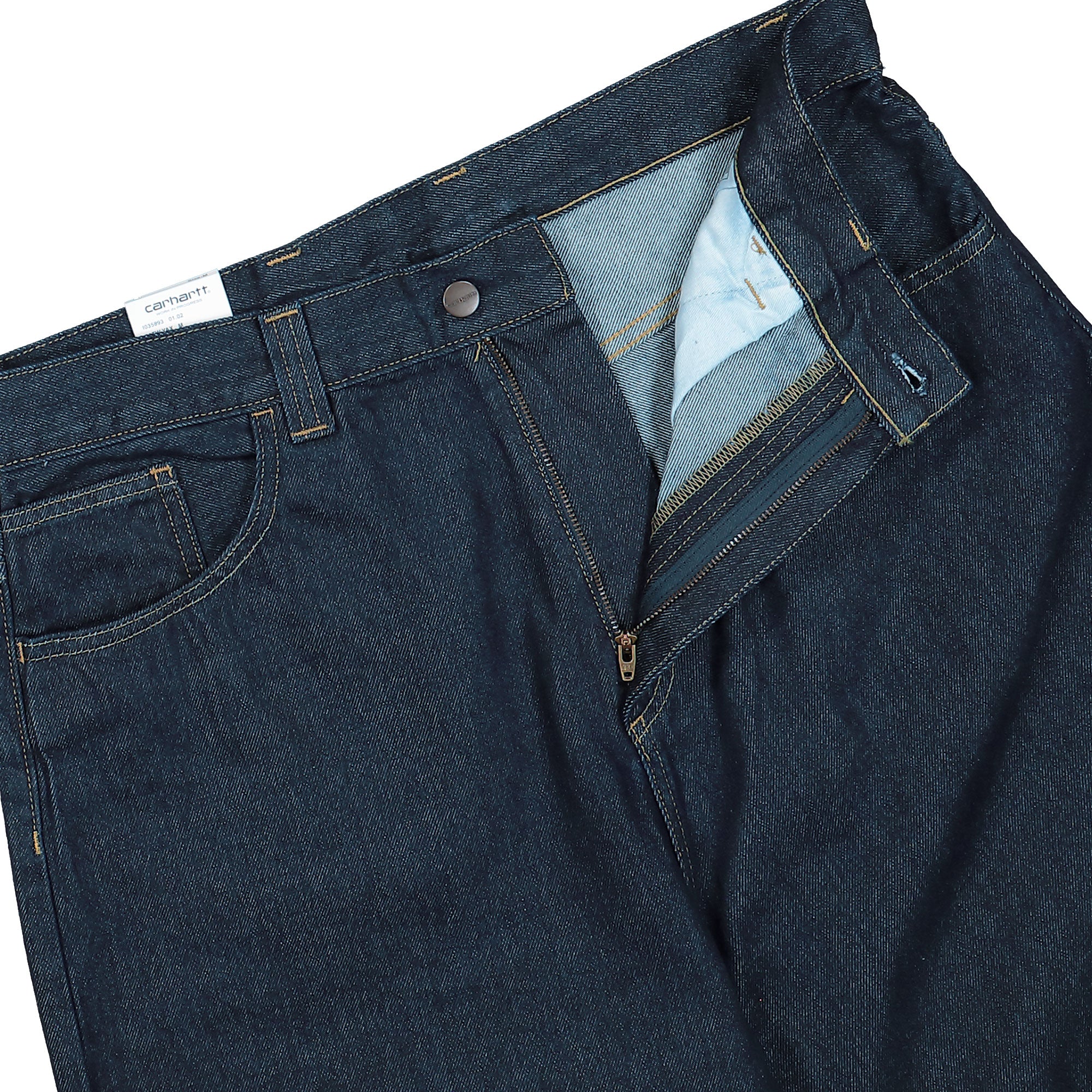 Carhartt WIP Brandon Pant Blue Rinsed Jeans I035893.01.02.03 Detail View 1 | Overkill