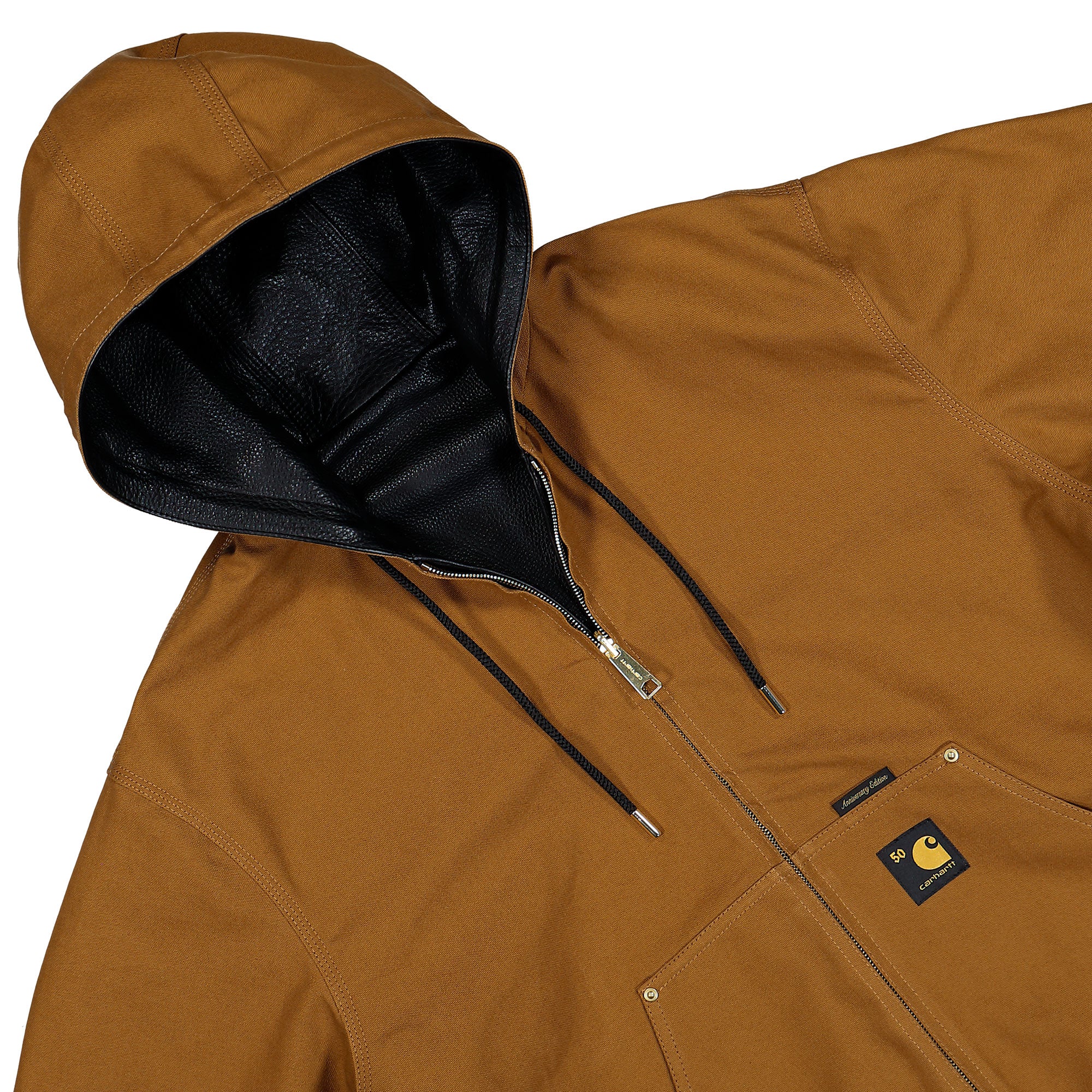 adidas 50 Years Anniversary OG Active Jacket Leather Black / Hamilton Brown Jacket I035967.3R0.XX.03 Detailfoto | Overkill