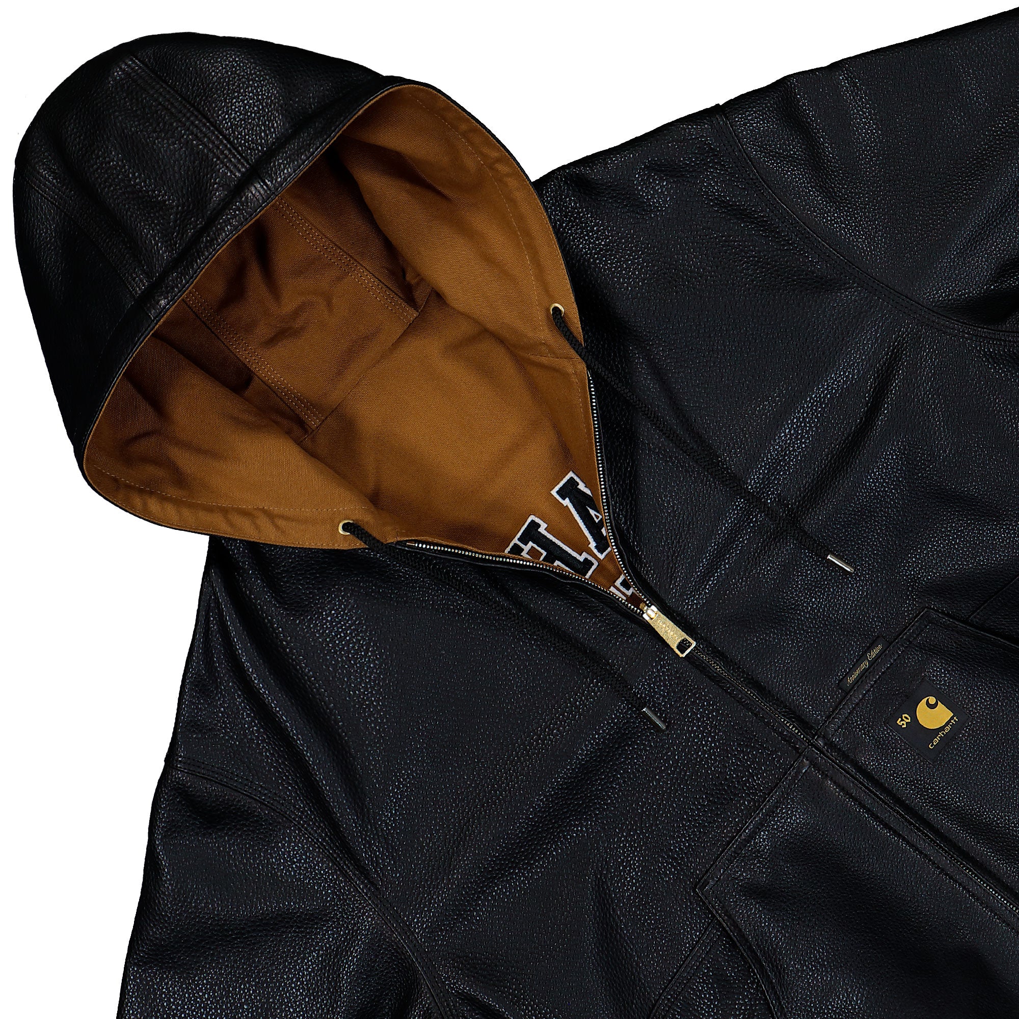 adidas 50 Years Anniversary OG Active Jacket Leather Black / Hamilton Brown Jacket I035967.3R0.XX.03 Detail View 1 | Overkill