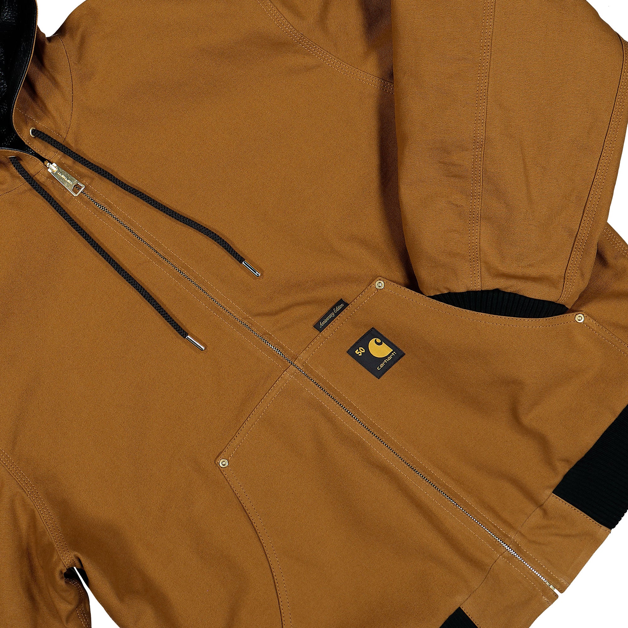 adidas 50 Years Anniversary OG Active Jacket Leather Black / Hamilton Brown Jacket I035967.3R0.XX.03 Detail View 3 | Overkill