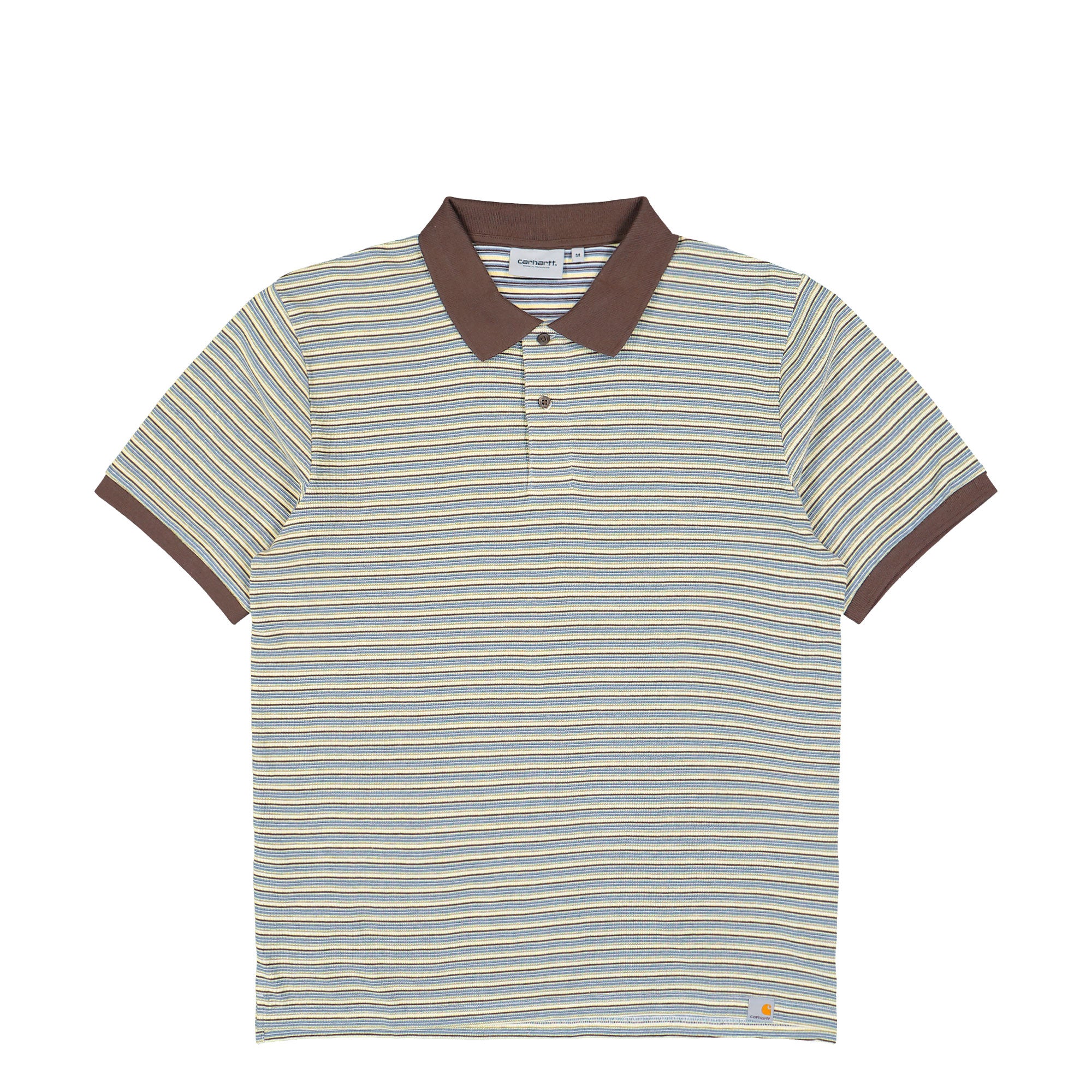 Carhartt WIP S/S Dion Polo Dion Stripe, Wax Polo Shirts I036306.3L9.XX.03 | Overkill