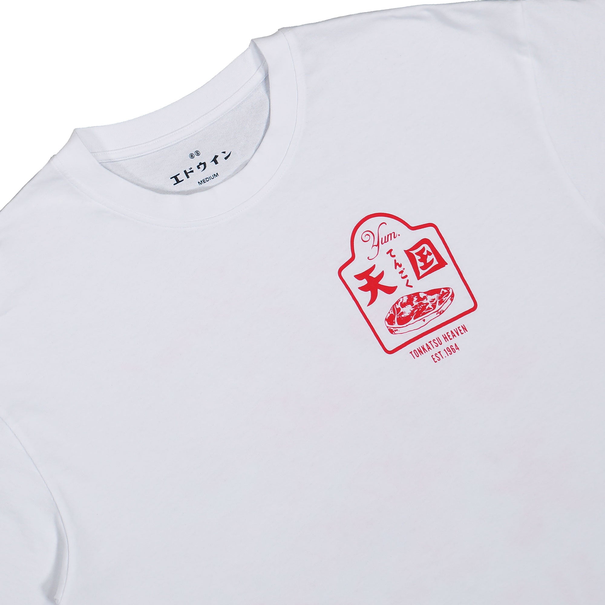 Edwin Tonkatsu T-Shirt White T-Shirt I036395.02.67.03 Close-up | Overkill