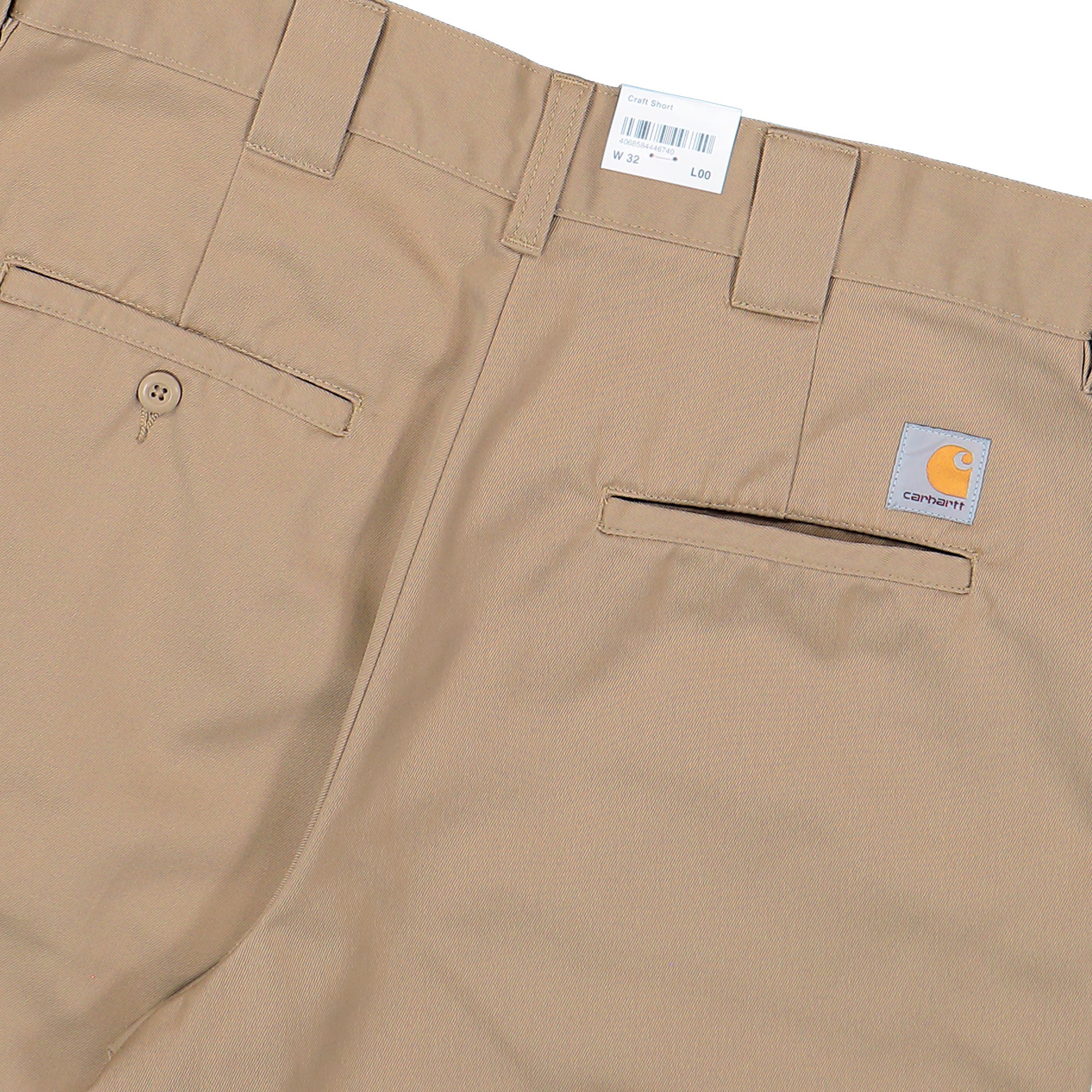 Carhartt WIP Craft Short Leather Rinsed Short I036500.8Y.02.00 Detail View 2 | Overkill