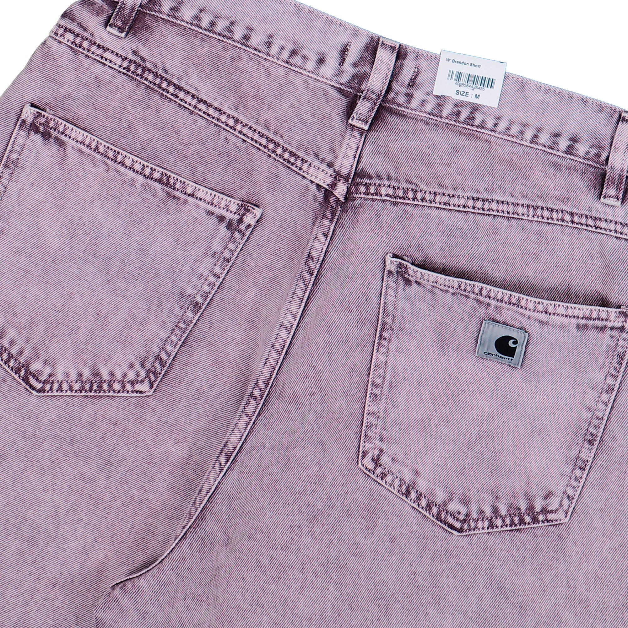 Carhartt WIP W Brandon Short Cozy Purple Chalk Wash Short I036530.3J1.5F.03 Detail View 2 | Overkill