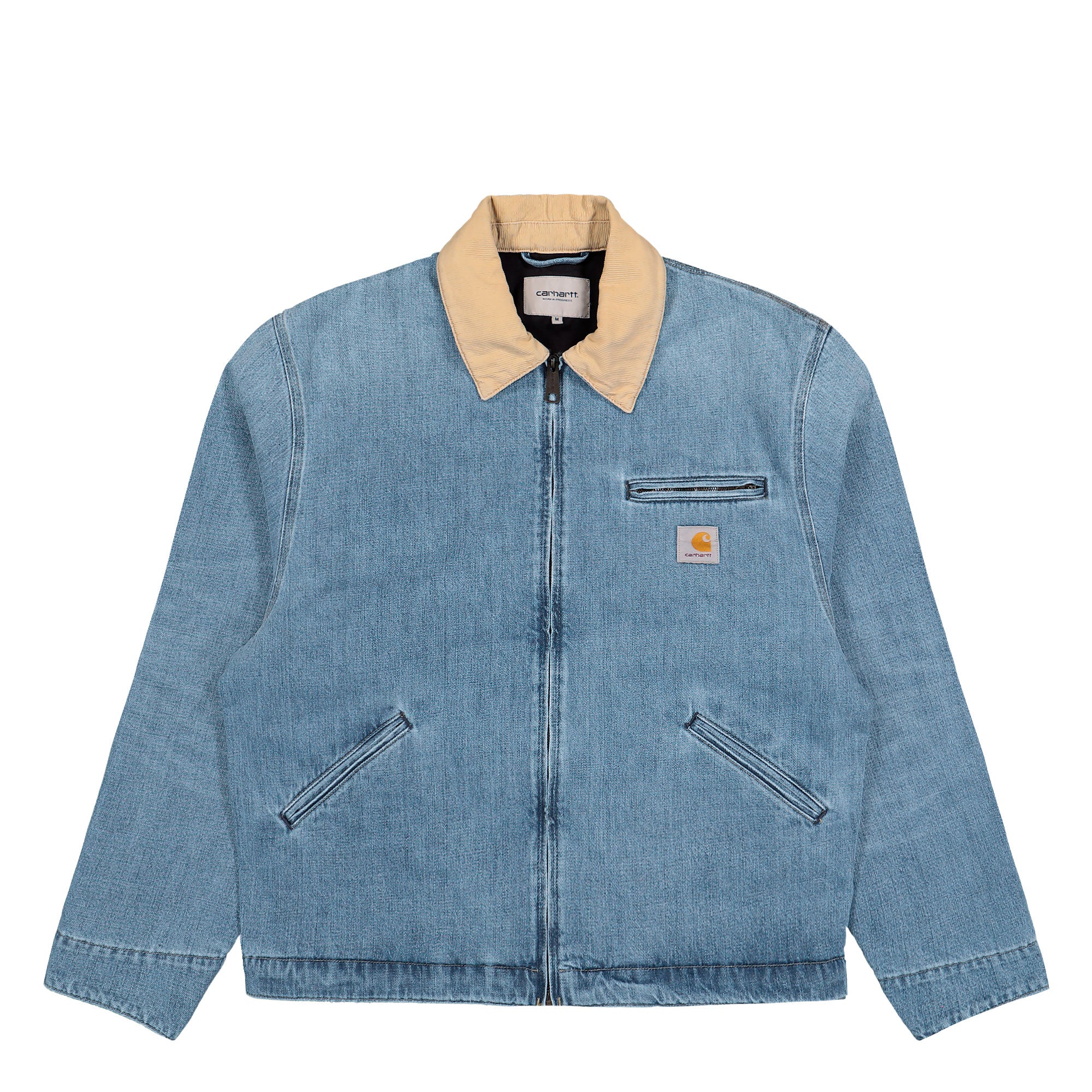 Carhartt WIP OG Detroit Jacket Blue / Dusty H Brown Burst Washed Jackets I036593.2XN.UR.03 | Overkill