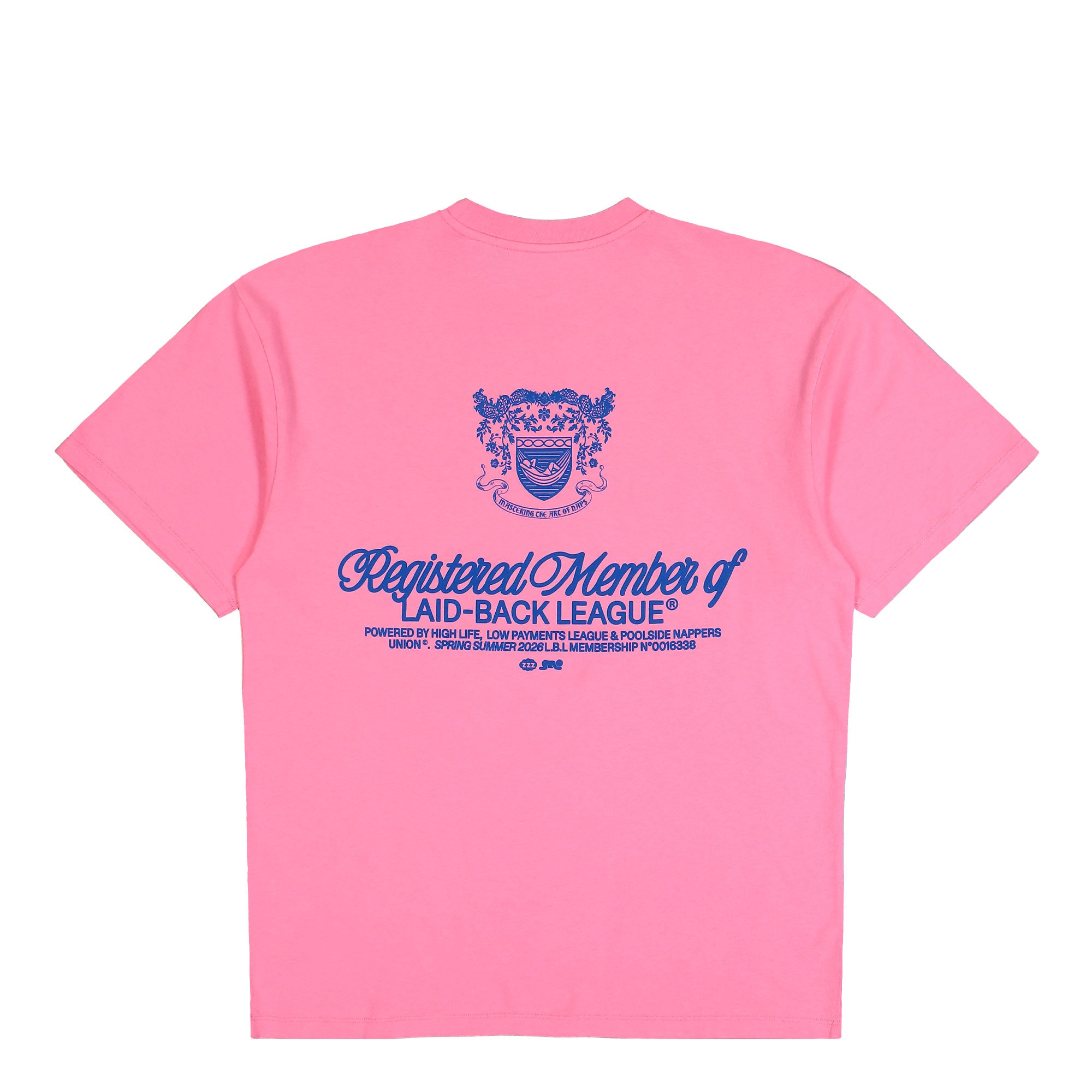 Edwin Laid Back League T-Shirt Pink T-Shirts I036611.31A.67.03 Close-up | Overkill