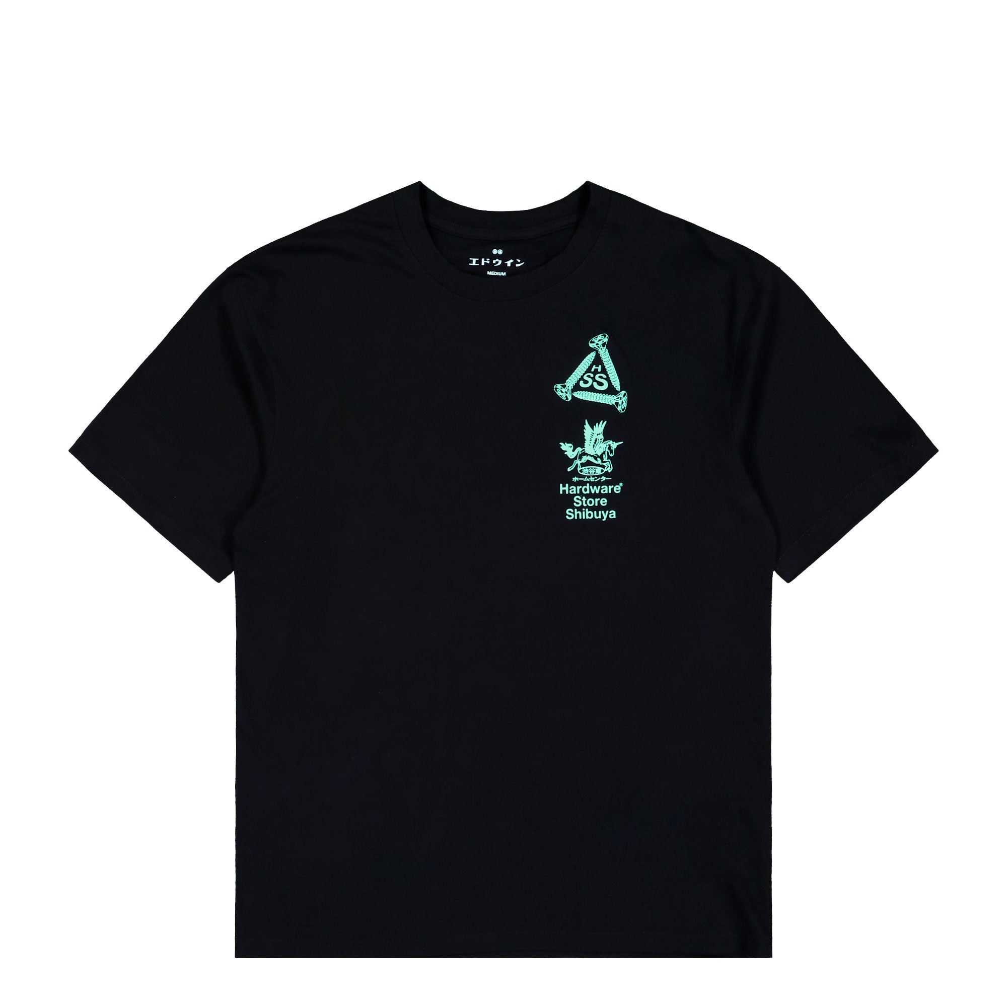 Edwin Hardware Store Shibuya TS Black Garment Washed T-Shirts I036639.89.67.03 | Overkill