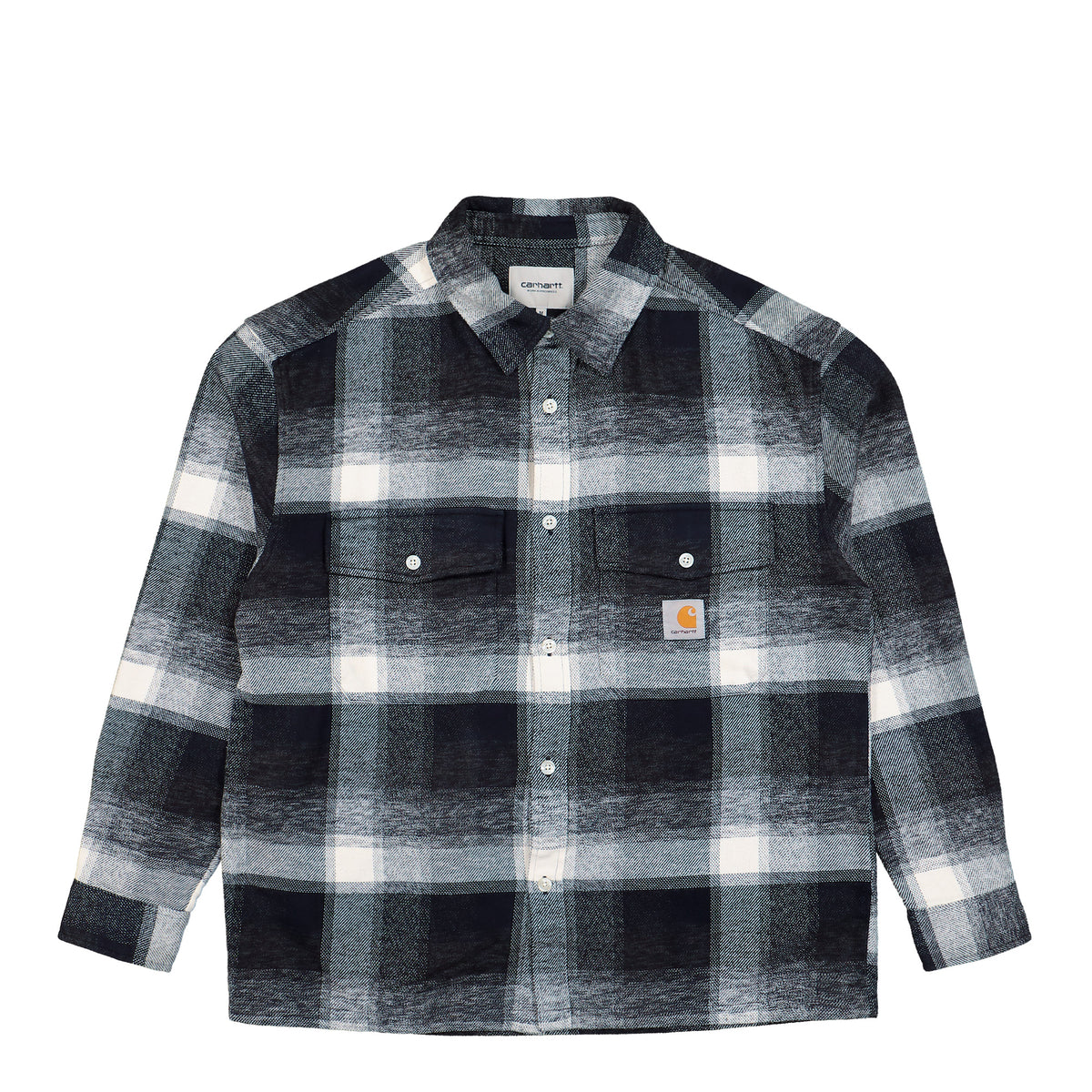 Carhartt WIP L/S Esterson Shirt Esterson Check, Dark Navy Shirt I037139.3ZH.XX.03 | Overkill
