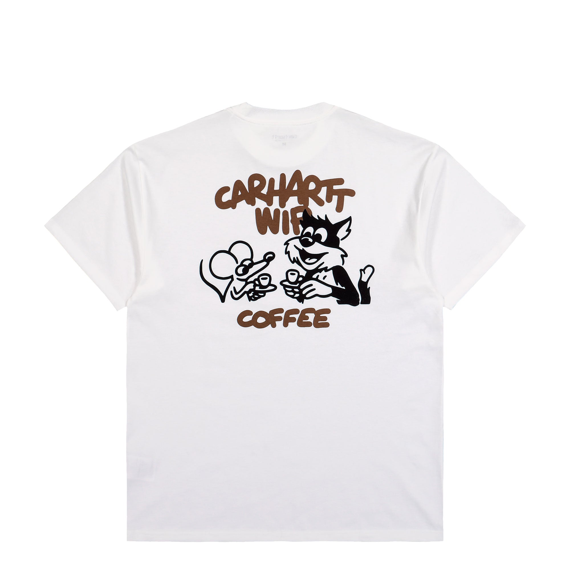 Carhartt WIP S/S Coffee Break T-Shirt White T-Shirt I037446.02.XX.03 Close-up | Overkill