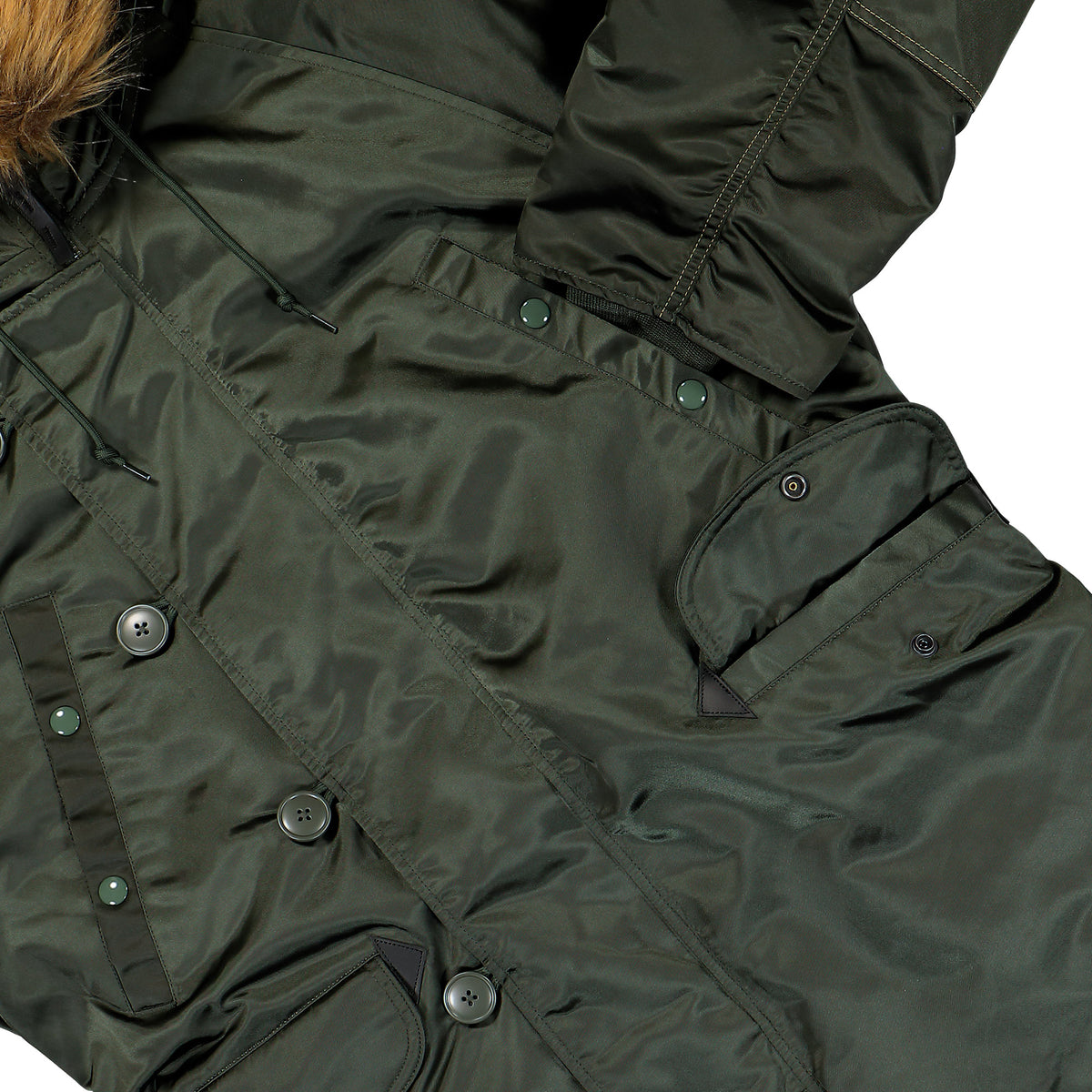 Edwin Snorkel Parka Sage Jacket I037632.2O.00 Detail View 1 | Overkill