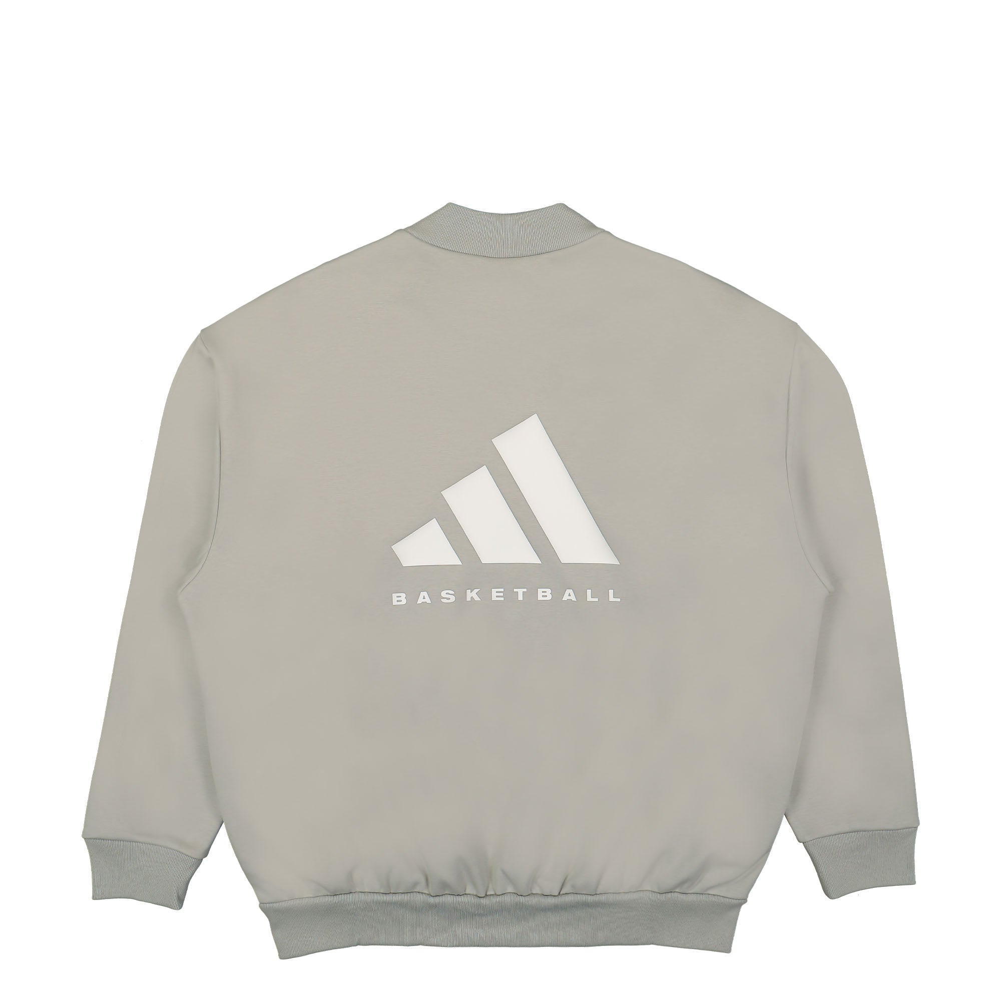 adidas One Basketball Fleece Crew Metal Grey Sweatshirts Close-up | Overkill