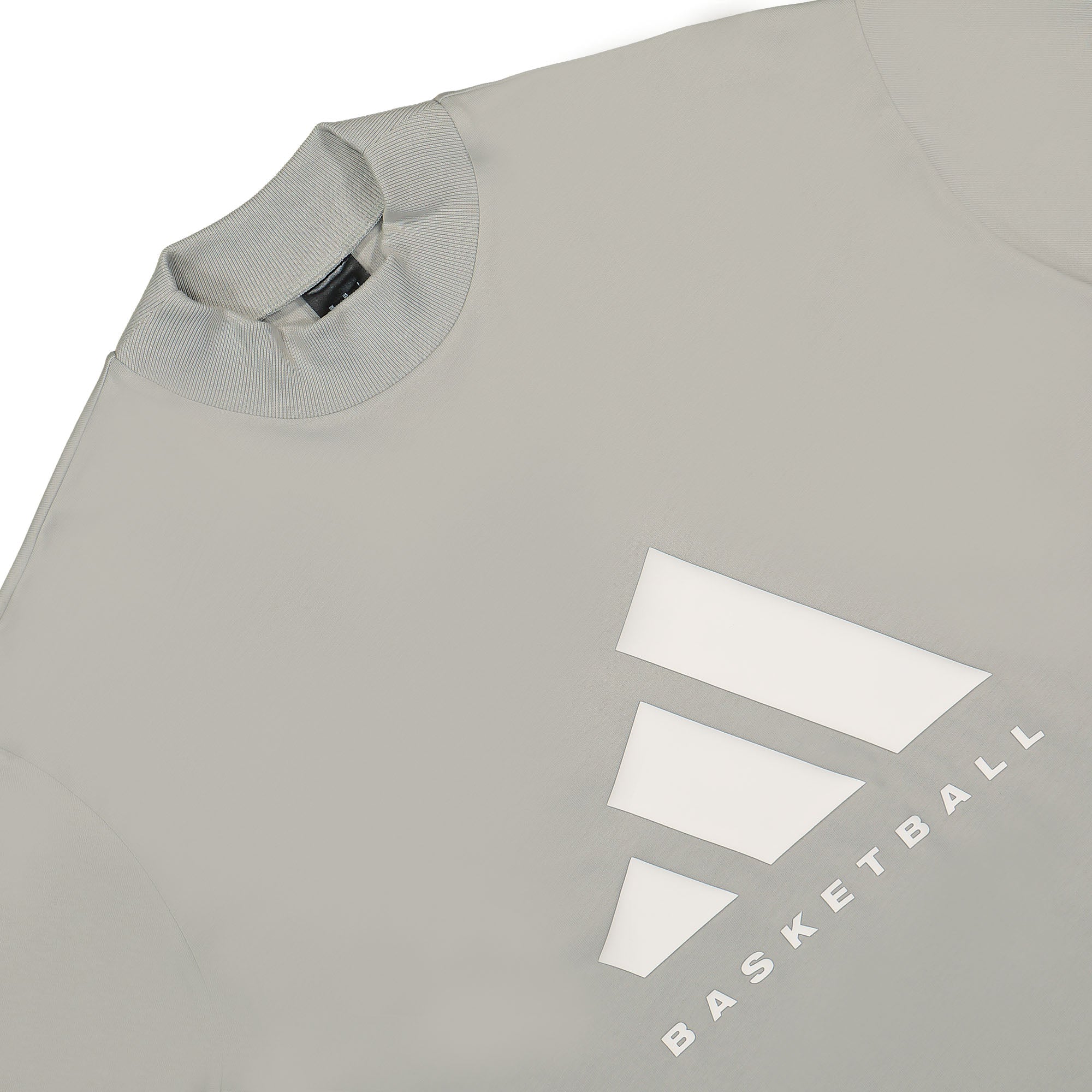adidas One Basketball Jersey Tee Metal Grey T-Shirts Close-up | Overkill