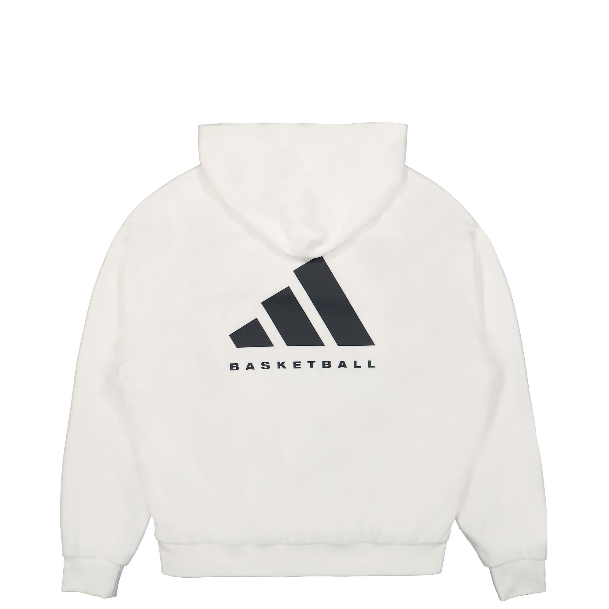 adidas Basketball Velour Hoodie Cloud White Hoodies Close-up | Overkill