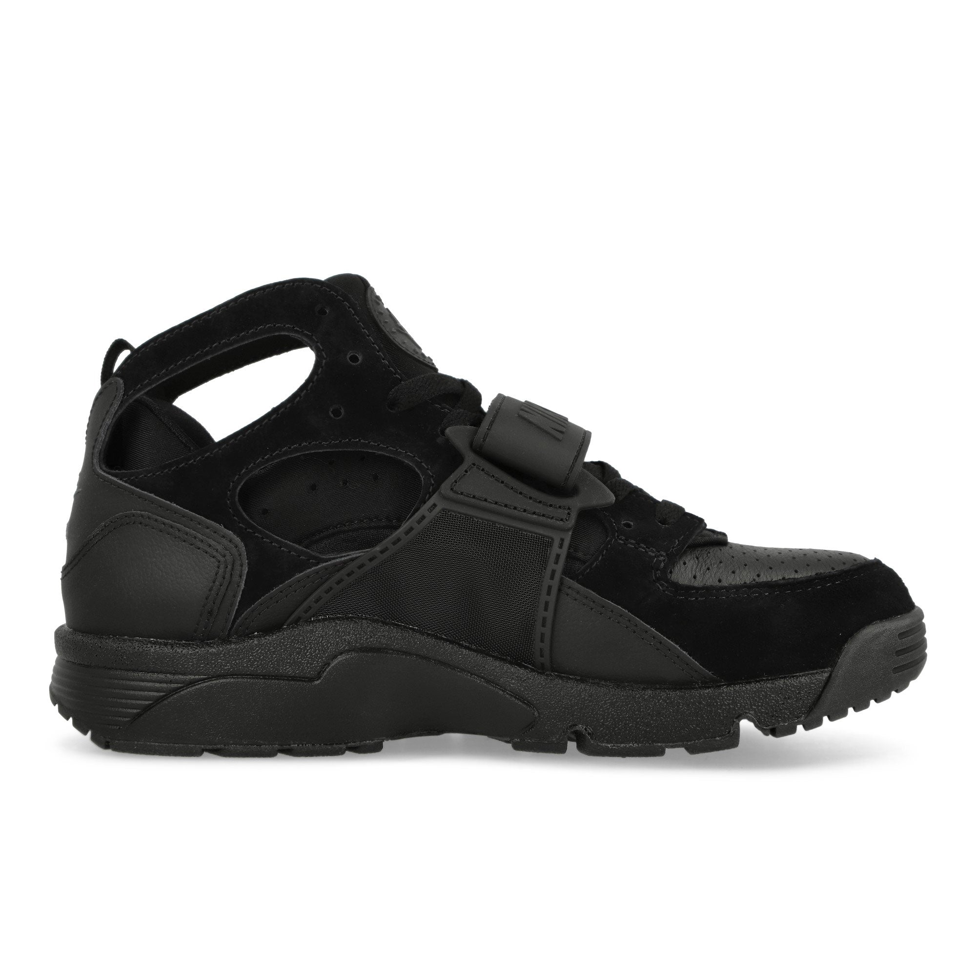 Nike Air Trainer Huarache Black / Black Mid Top Sneakers Silhouette | Overkill