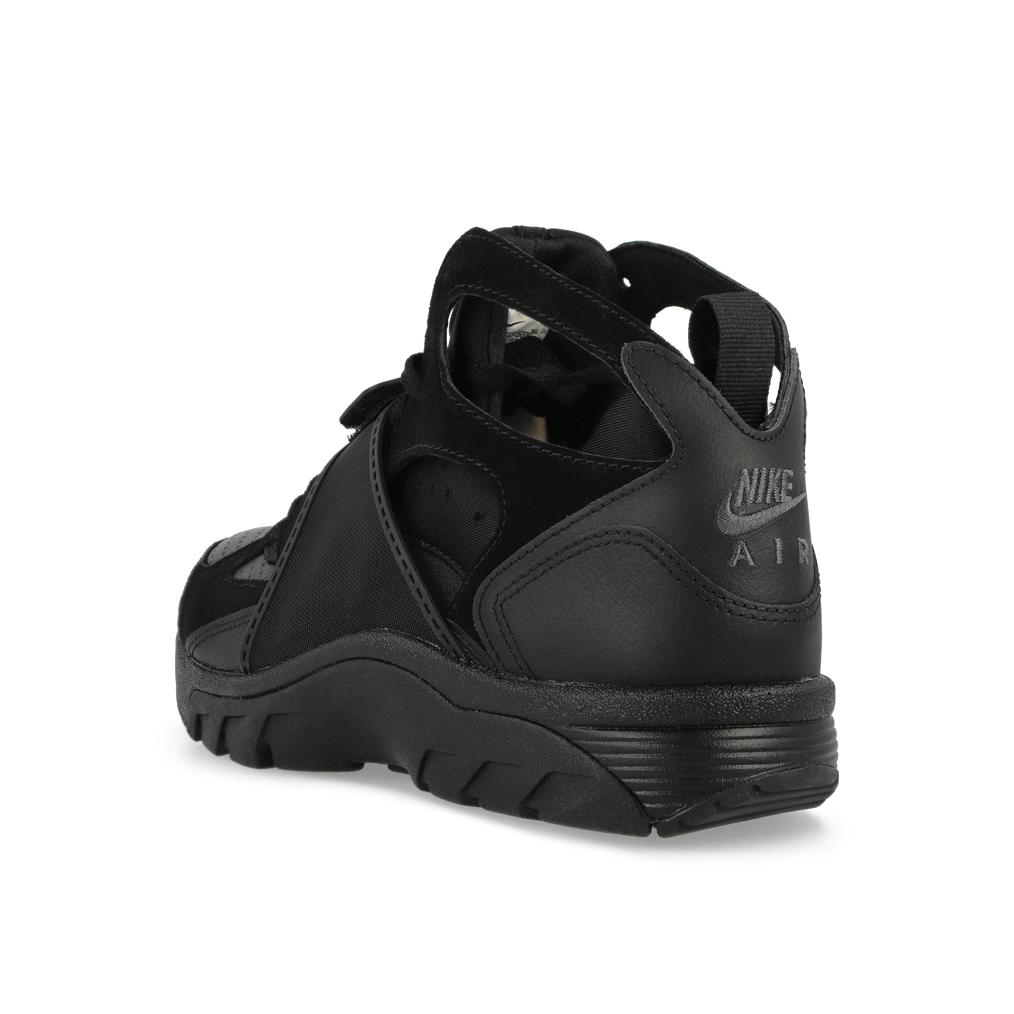 Nike Air Trainer Huarache Black / Black Mid Top Sneakers Material | Overkill