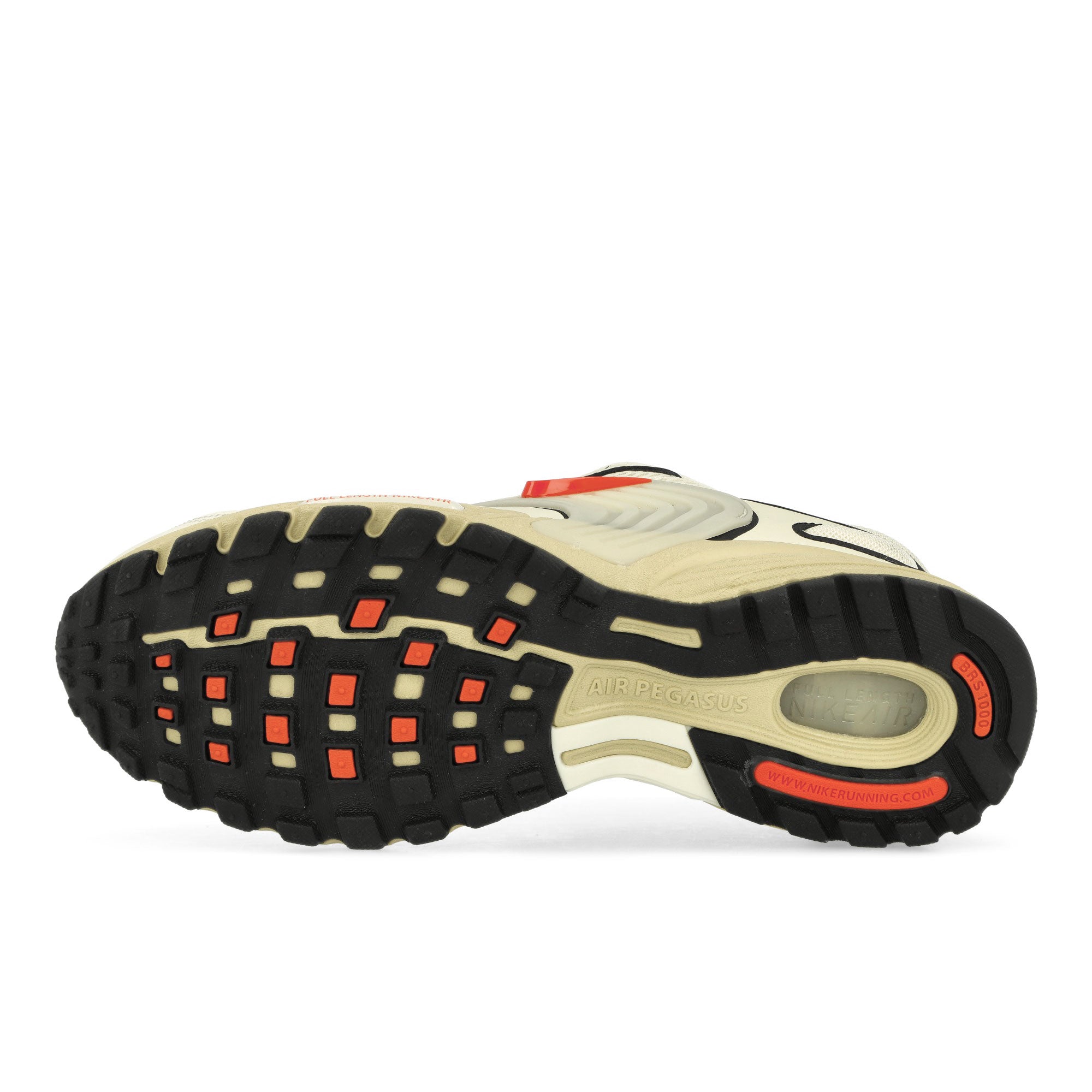 Nike Air Pegasus Wave Coconut Milk / Picante Red - Black Low Top Sneakers Detail View 2 | Overkill