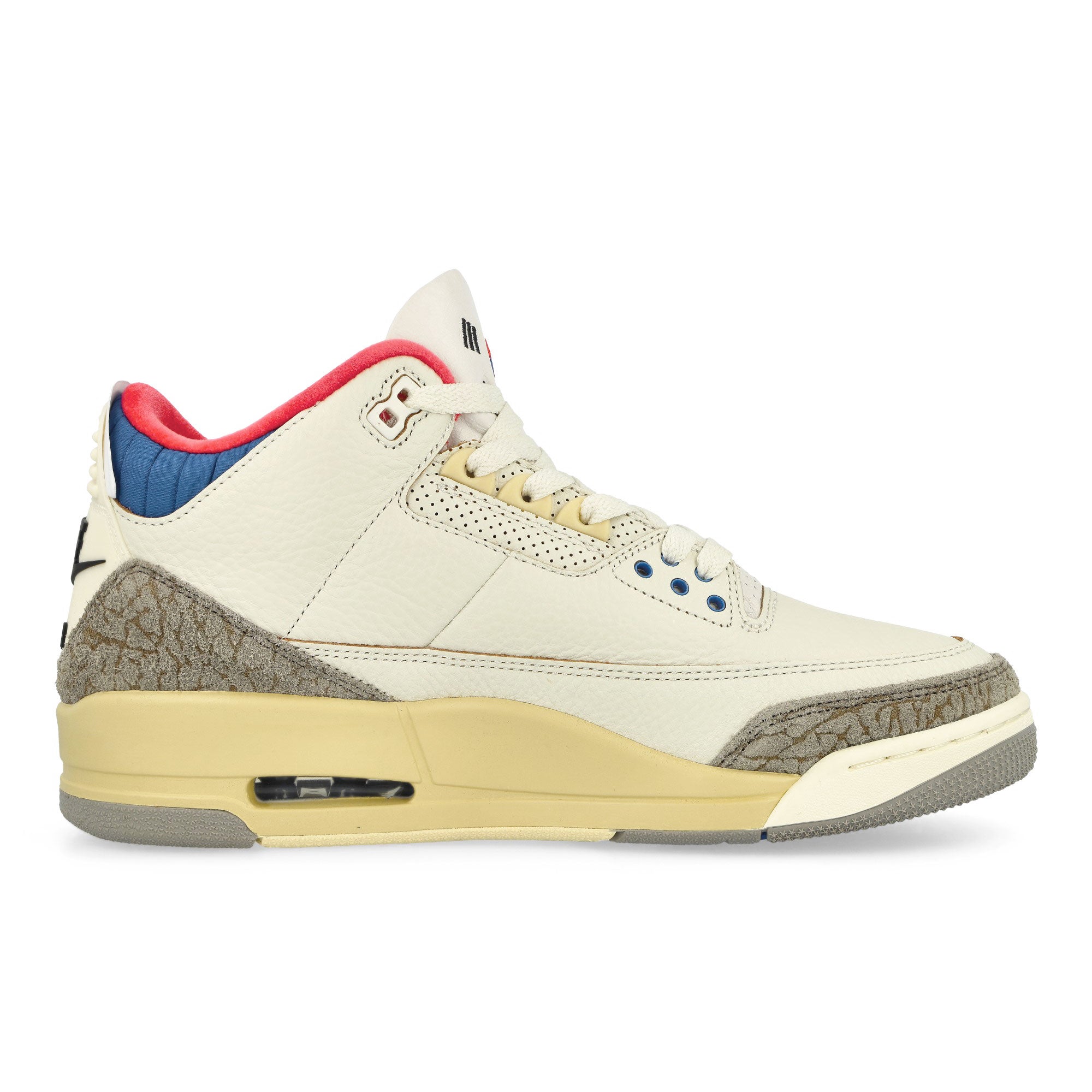 Jordan Air Jordan 3 Retro White / Black - Sport Royal - Challenge Red Mid Top Sneakers Silhouette | Overkill