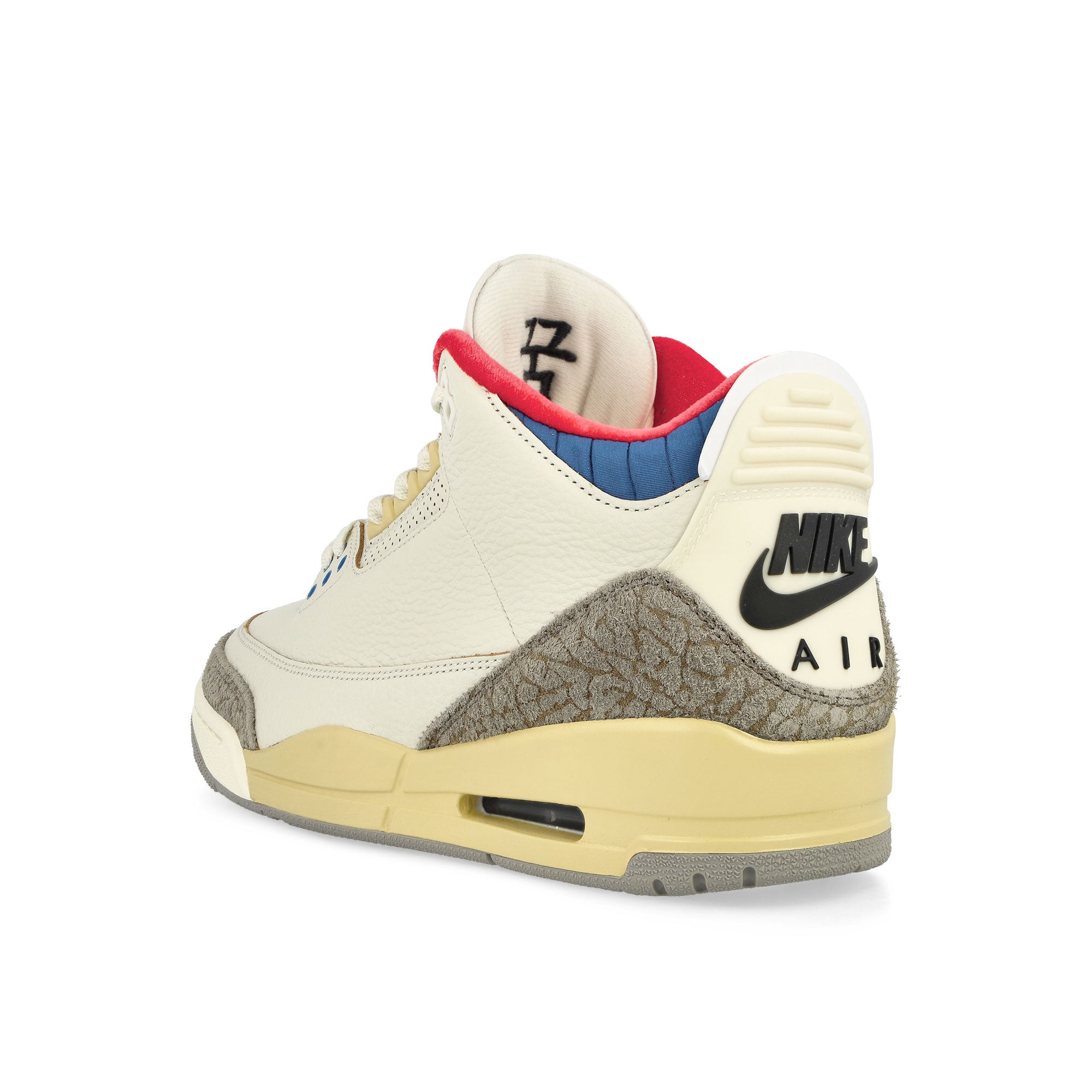 Jordan Air Jordan 3 Retro White / Black - Sport Royal - Challenge Red Mid Top Sneakers Material | Overkill