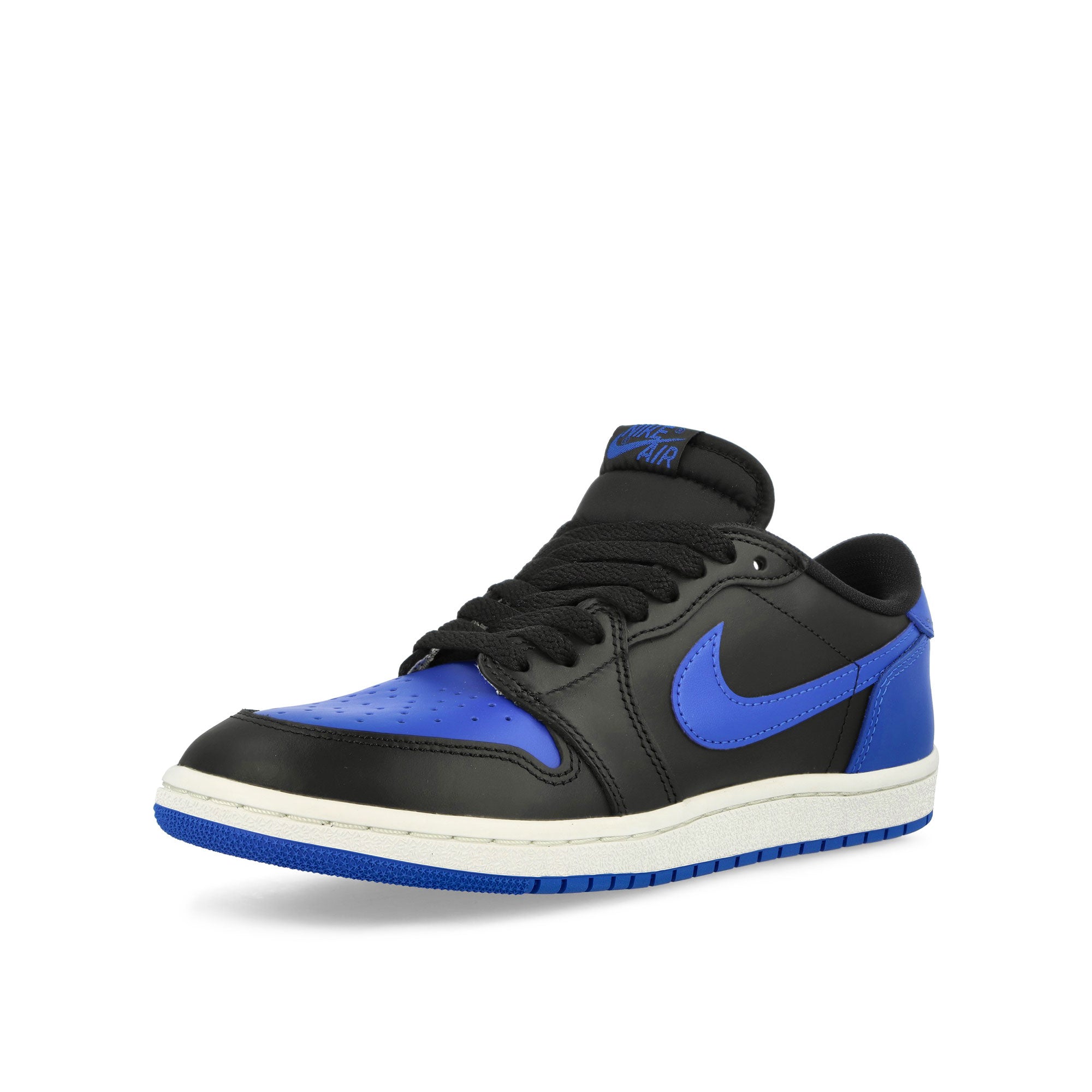 Jordan Air Jordan 1 Low 85 Black / Varsity Royal-Summit White Low Top Sneakers Close Up | Overkill