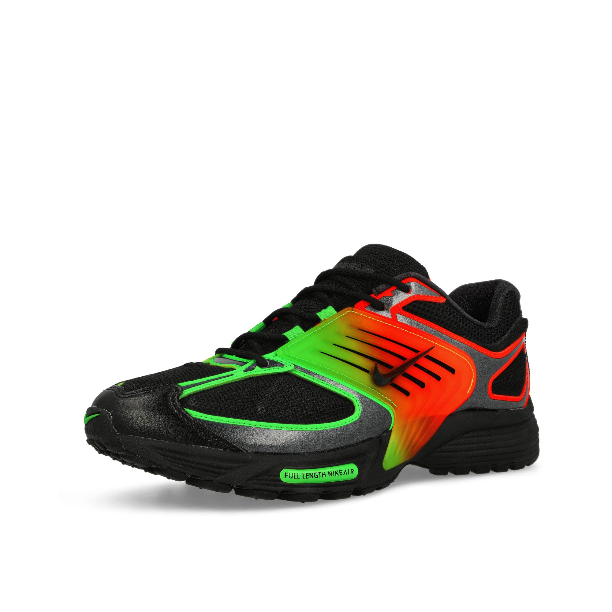 Nike Air Pegasus Wave SE Black / Black - Bright Crimson - Green Strike Low Top Sneakers IB2984 001 Close-up | Overkill