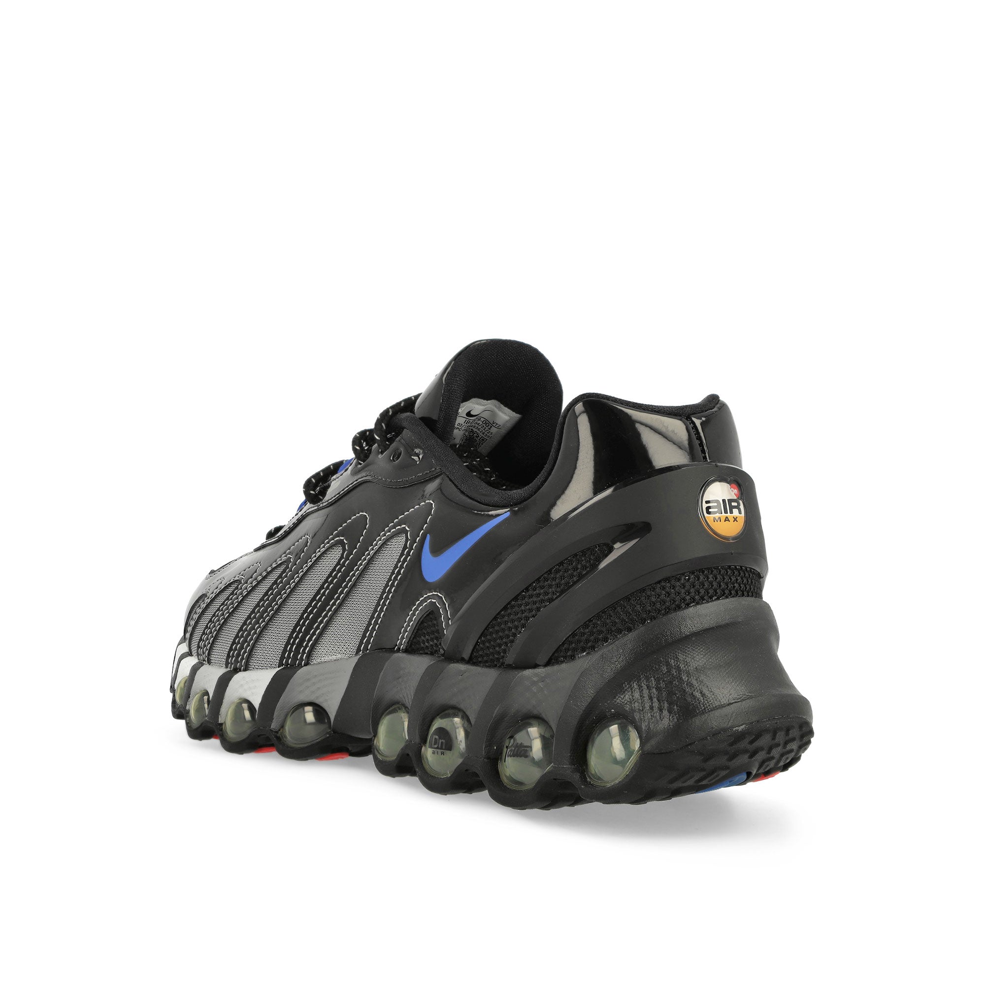 Nike Air Max DN8 SP Game Royal Black / Game Royal - Metallic Silver - White Low Top Sneakers IB4029 001 Material | Overkill