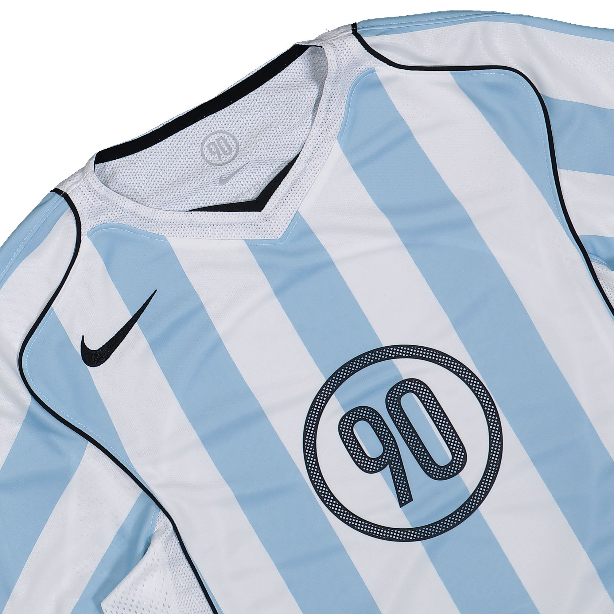 Nike T90 Dri-Fit Energy Jersey Psychic Blue / White / Black / Black Football Jersey IB4214 422 Detailfoto | Overkill