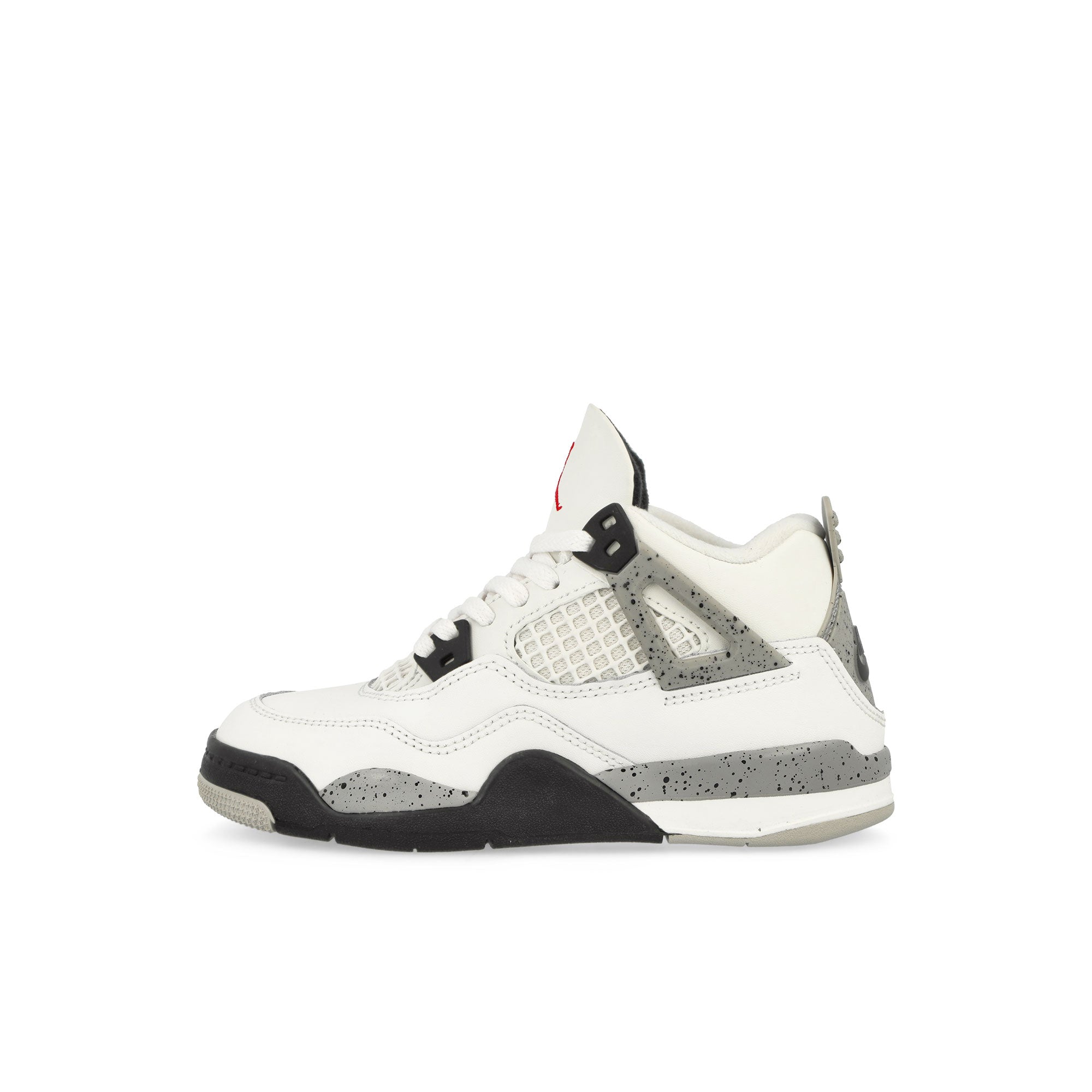 Jordan 4 Retro PS Summit White / Fire Red - Cement Grey - Black Low Top Sneakers IB4388 100 | Overkill
