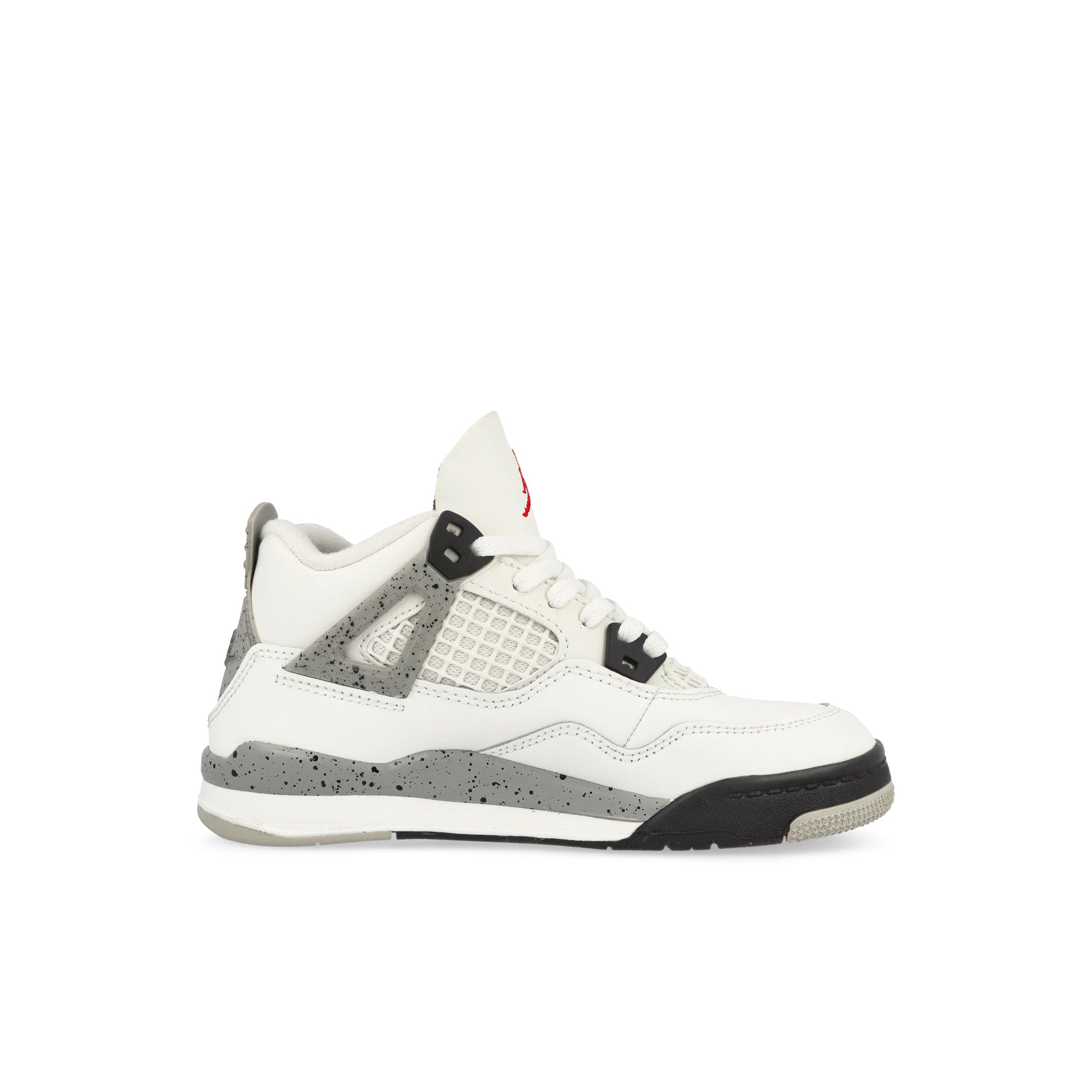 Jordan 4 Retro PS Summit White / Fire Red - Cement Grey - Black Low Top Sneakers Silhouette | Overkill