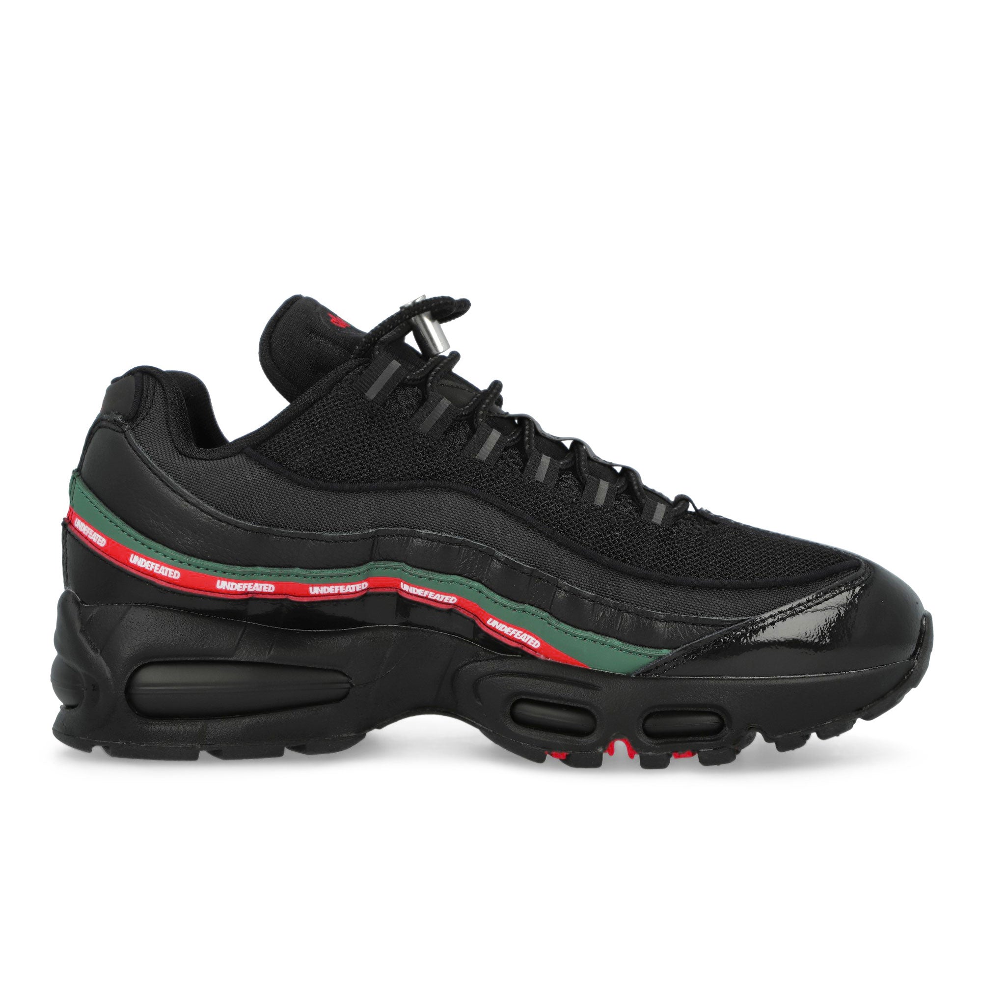 Nike Air Max 95 SP Black / Metallic Silver - Gorge Green Low Top Sneakers IB4453 001 Silhouette | Overkill