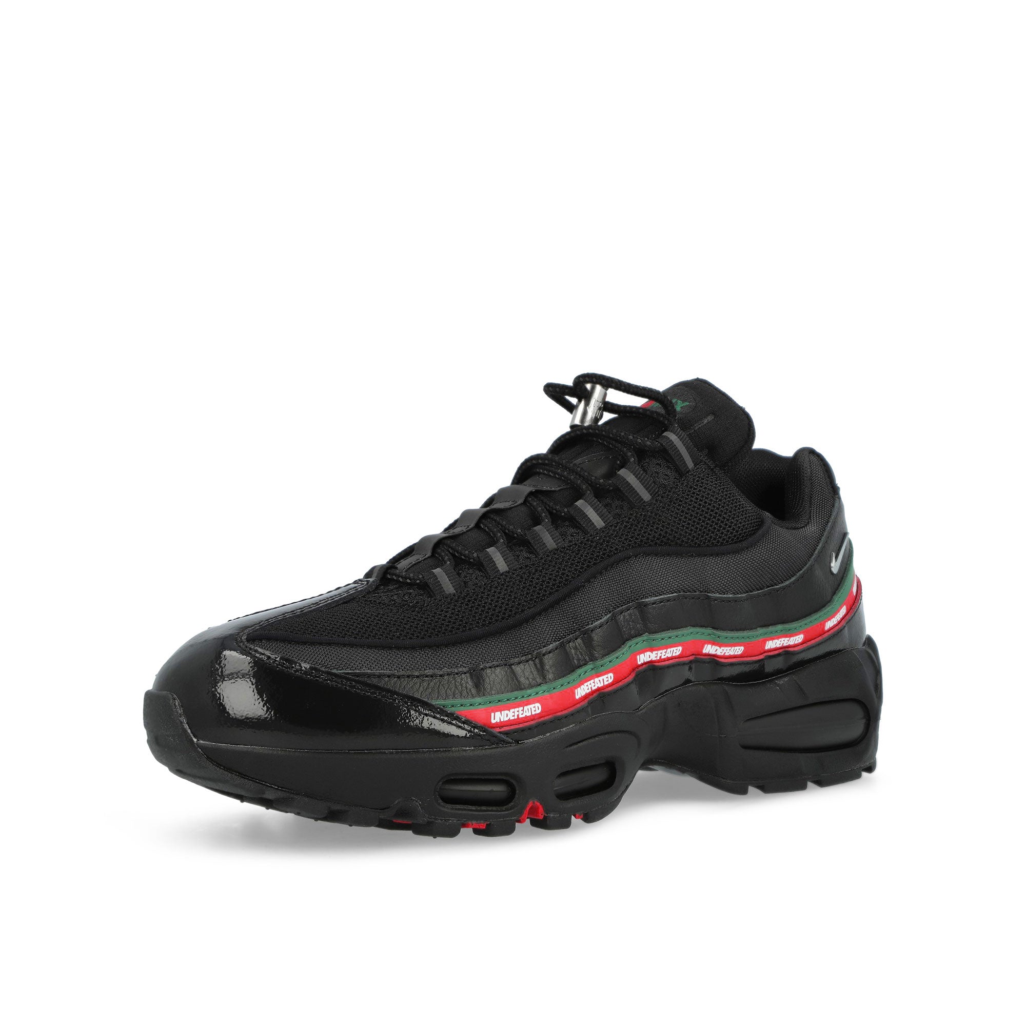 Nike Air Max 95 SP Black / Metallic Silver - Gorge Green Low Top Sneakers IB4453 001 Close-up | Overkill